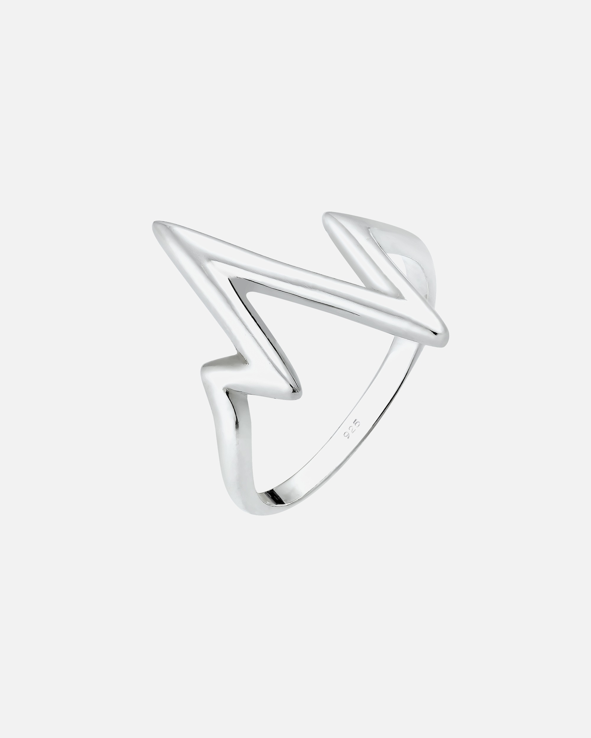 Ring für Weiblich Elli Elli Pierścień Geo Herzschlag 925 Sterling Silber 52