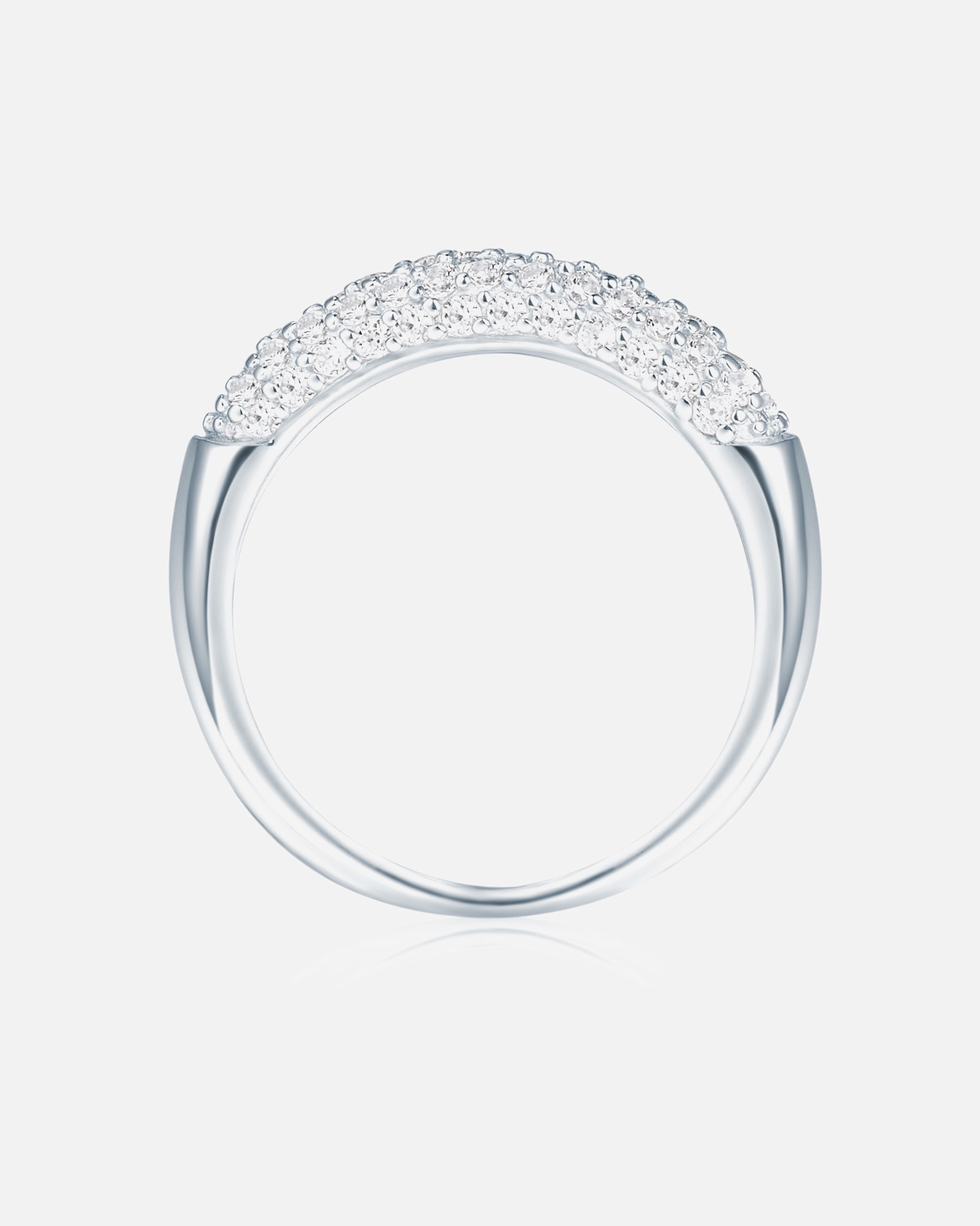 Ring für Weiblich Rafaela Donata Ring Sterling Silber Zirkonia in Silber 50