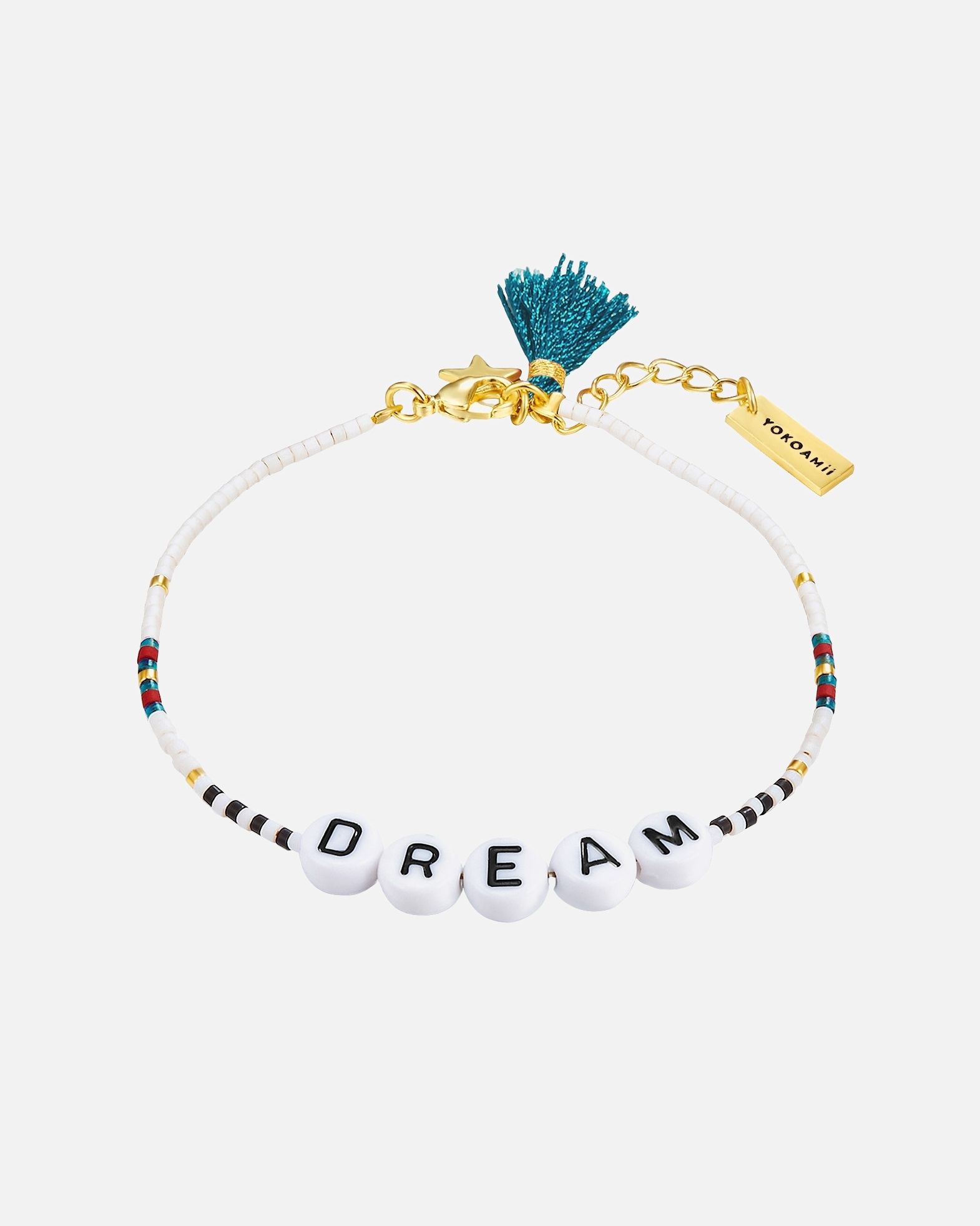 Armband für Weiblich Yokoamii Armband Dream Edelstahl Miyuki Perlen in Gelbgold 1 Stück