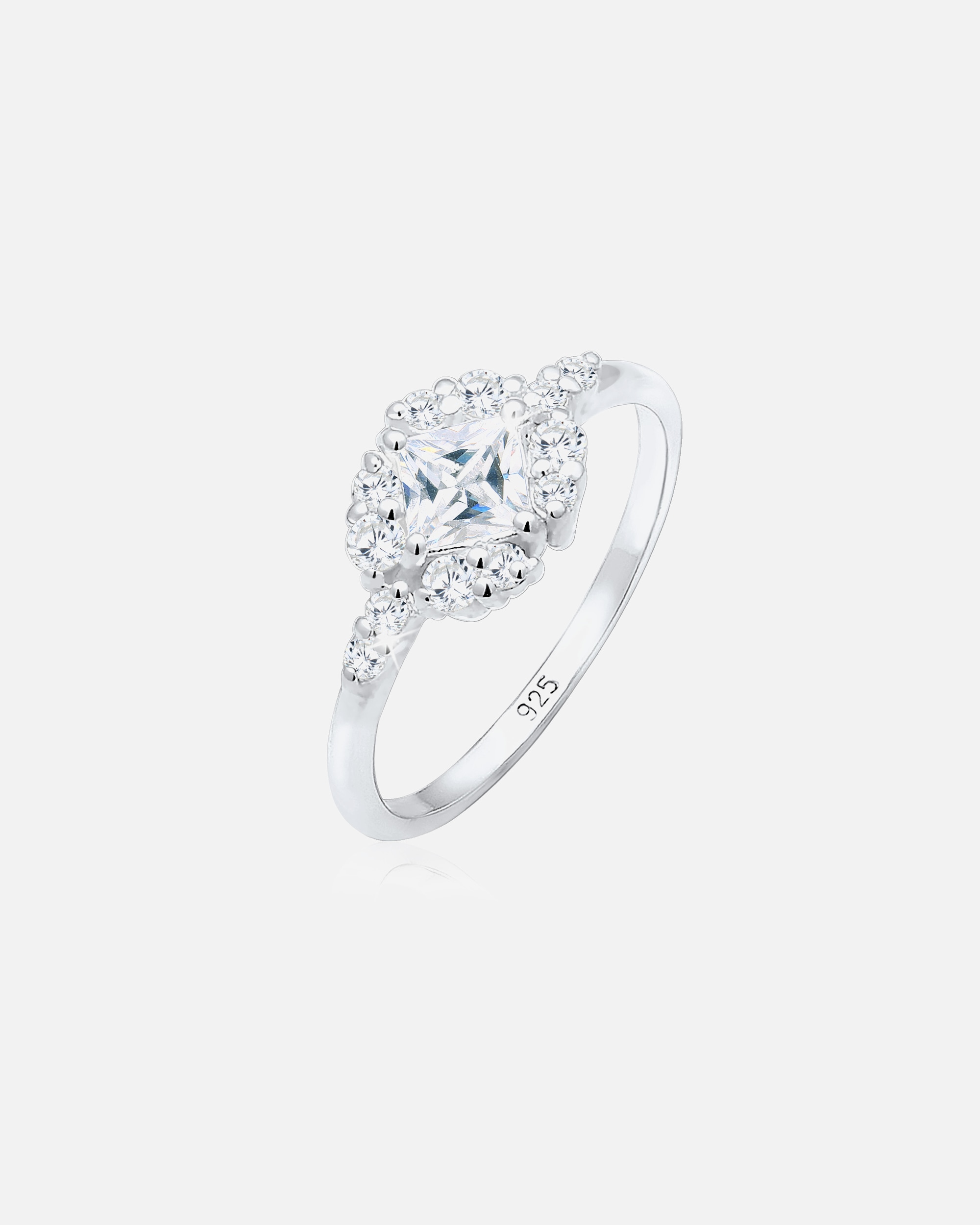 Ring für Weiblich Elli PREMIUM Verlobung Zirkonia Steine Romantisch 925 Silber 56