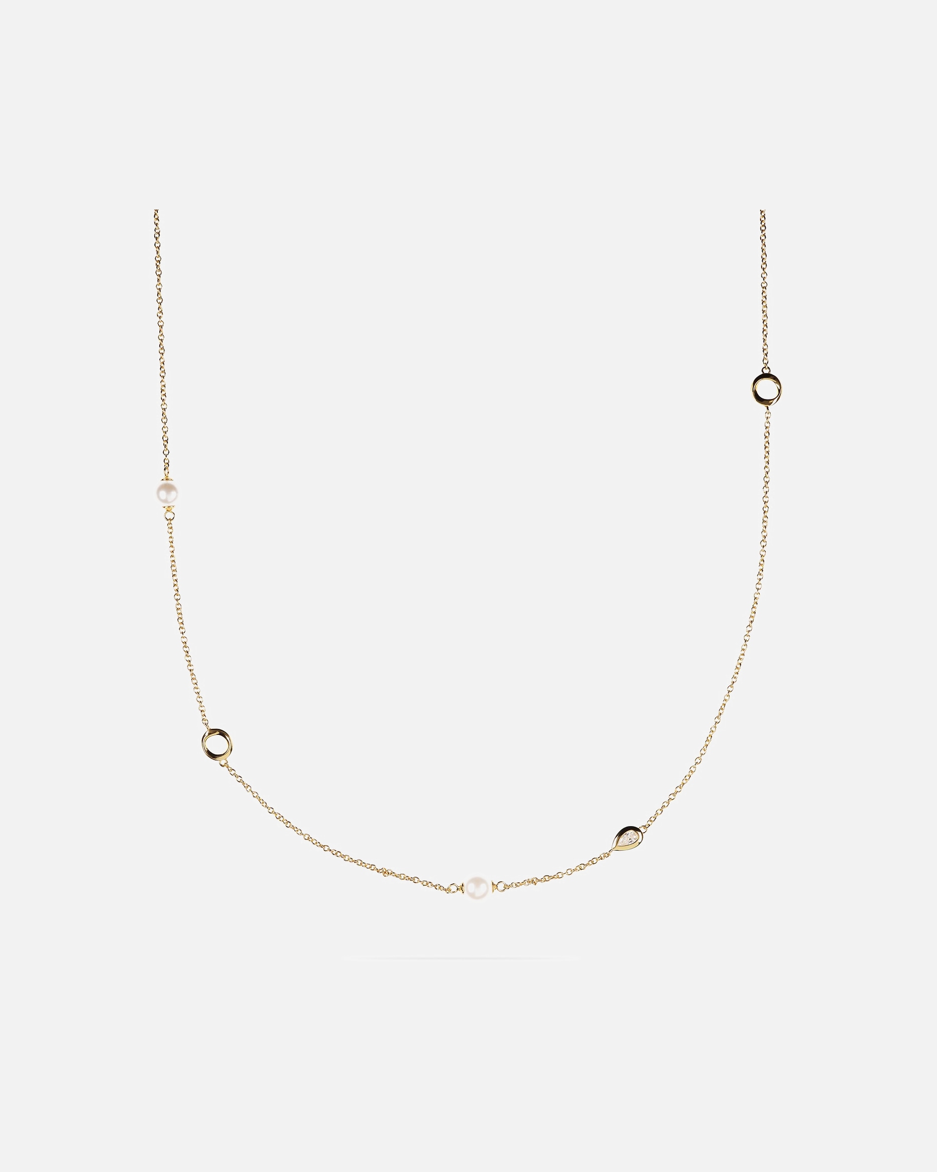 Halskette für Weiblich Jette Kette 925er Silber, recycelt gelbgold