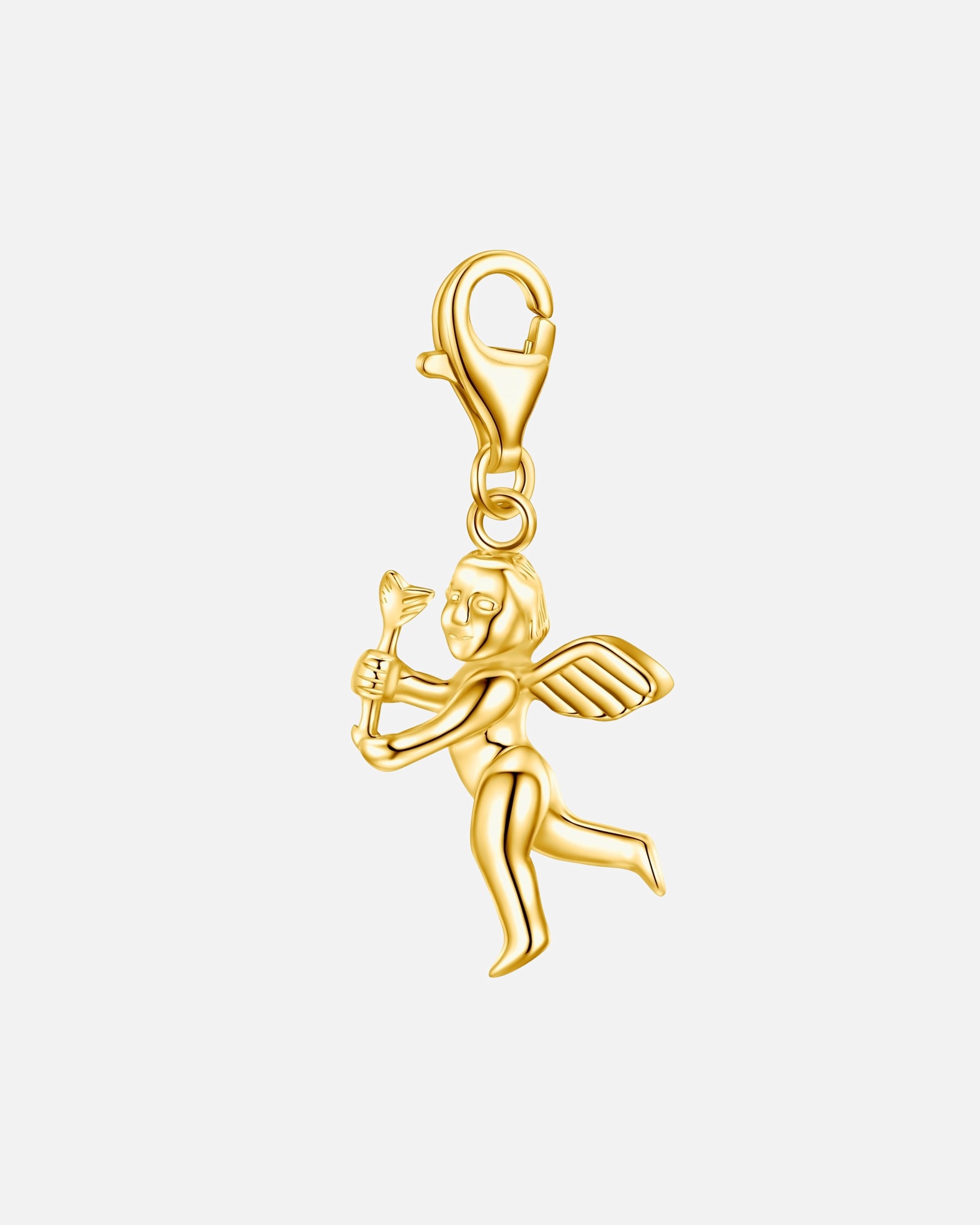 Schmuckanhänger für Weiblich Rafaela Donata Charm Engel aus Sterling Silber in Gelbgold 19,2 mm