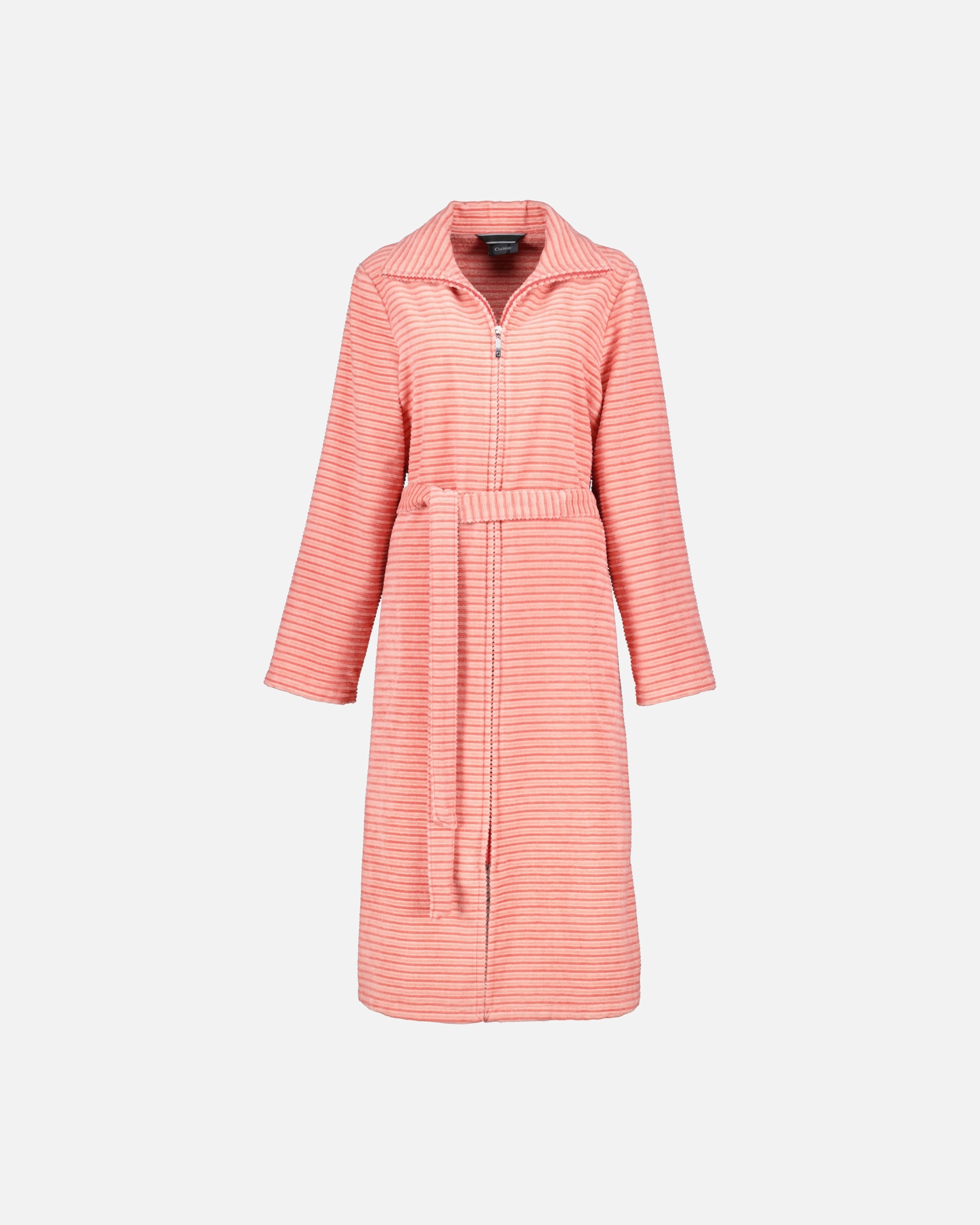 Bademantel für Weiblich Cawö Cawö Bademäntel Damen Reißverschluss Zipper 5317 koralle - 22 1 Stück