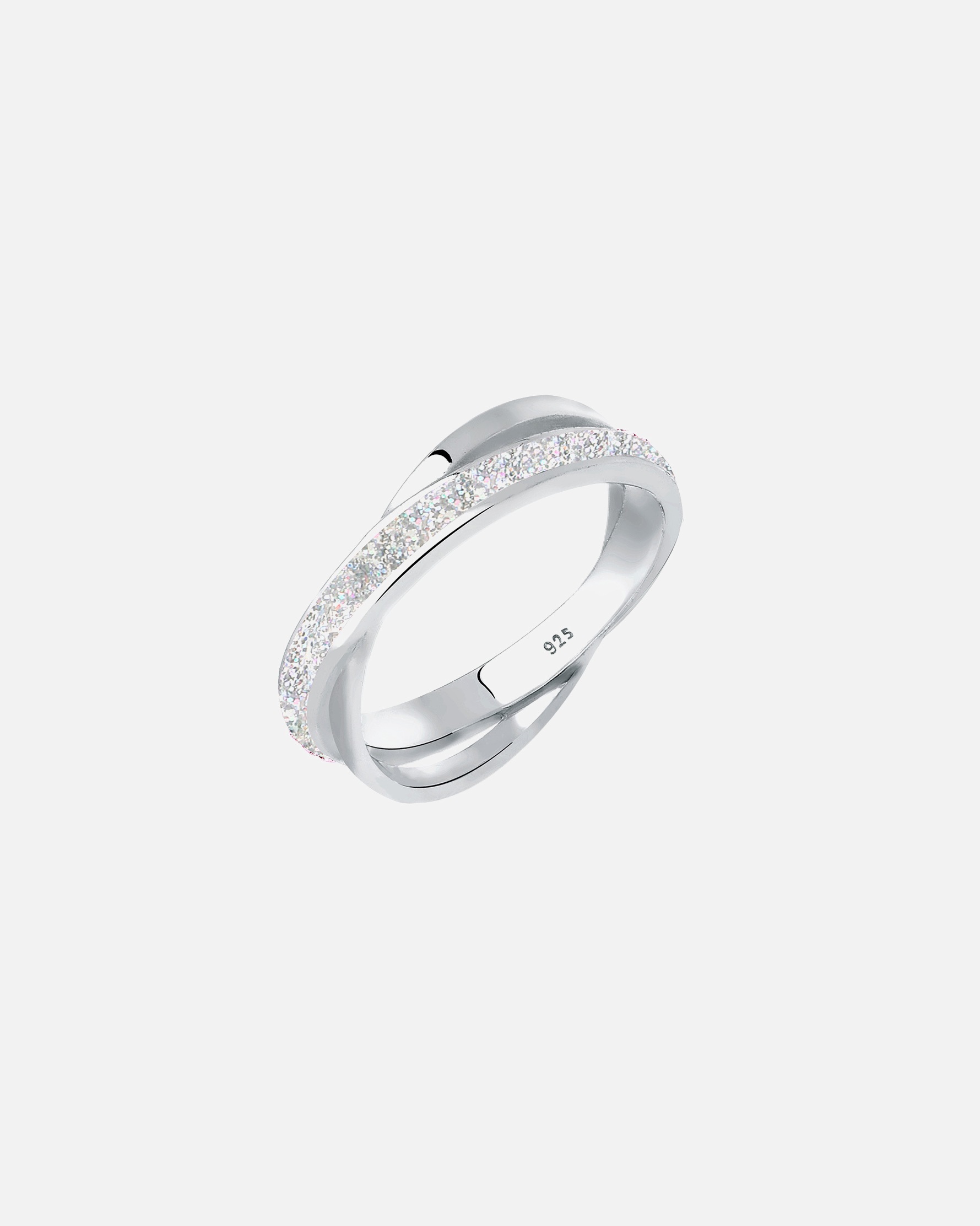 Ring für Weiblich Elli Wickelring Emaille 925 Sterling Silber 56
