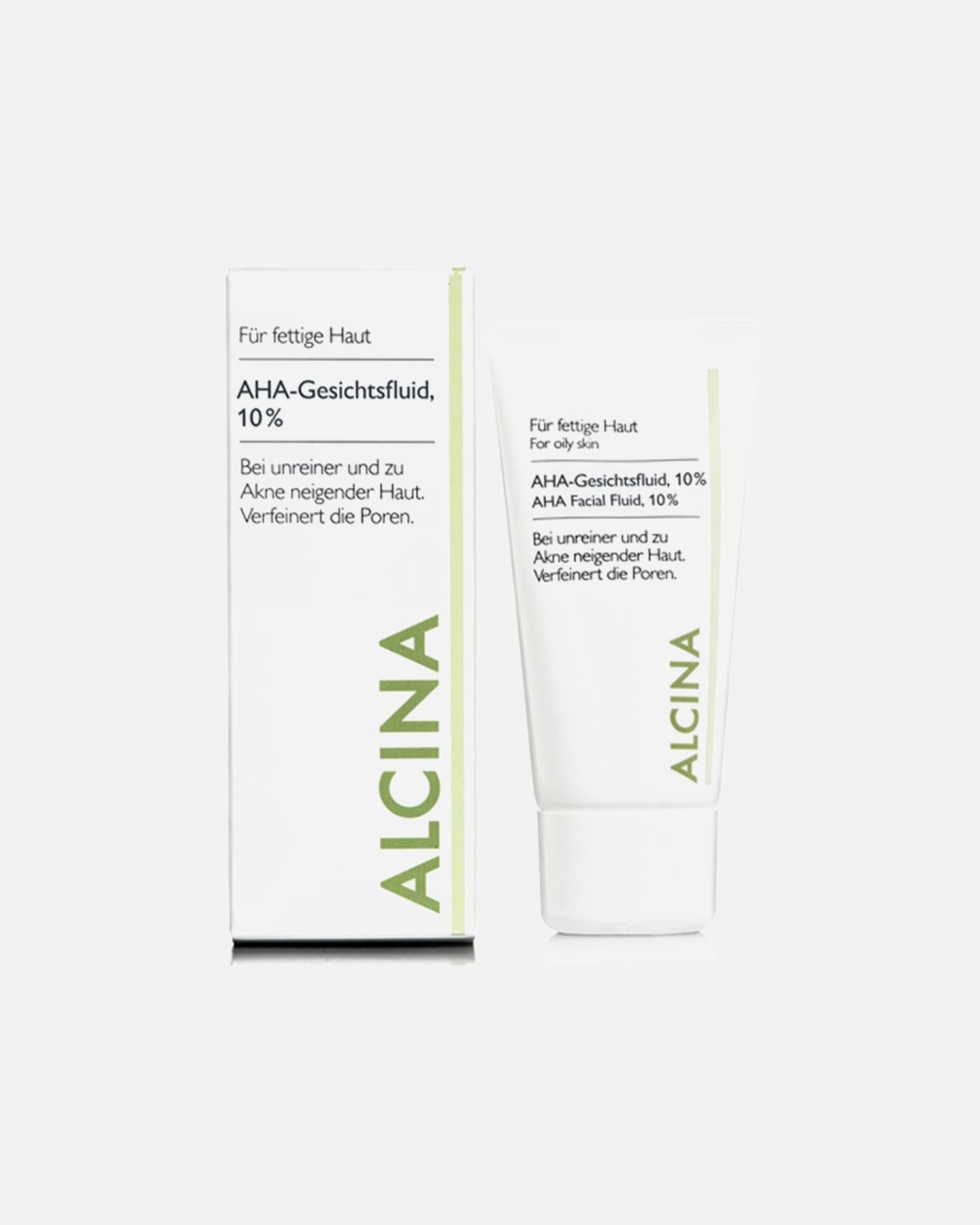 Reinigungscreme für Weiblich Alcina Aha-Gesichtsfluid 10% 50 ml
