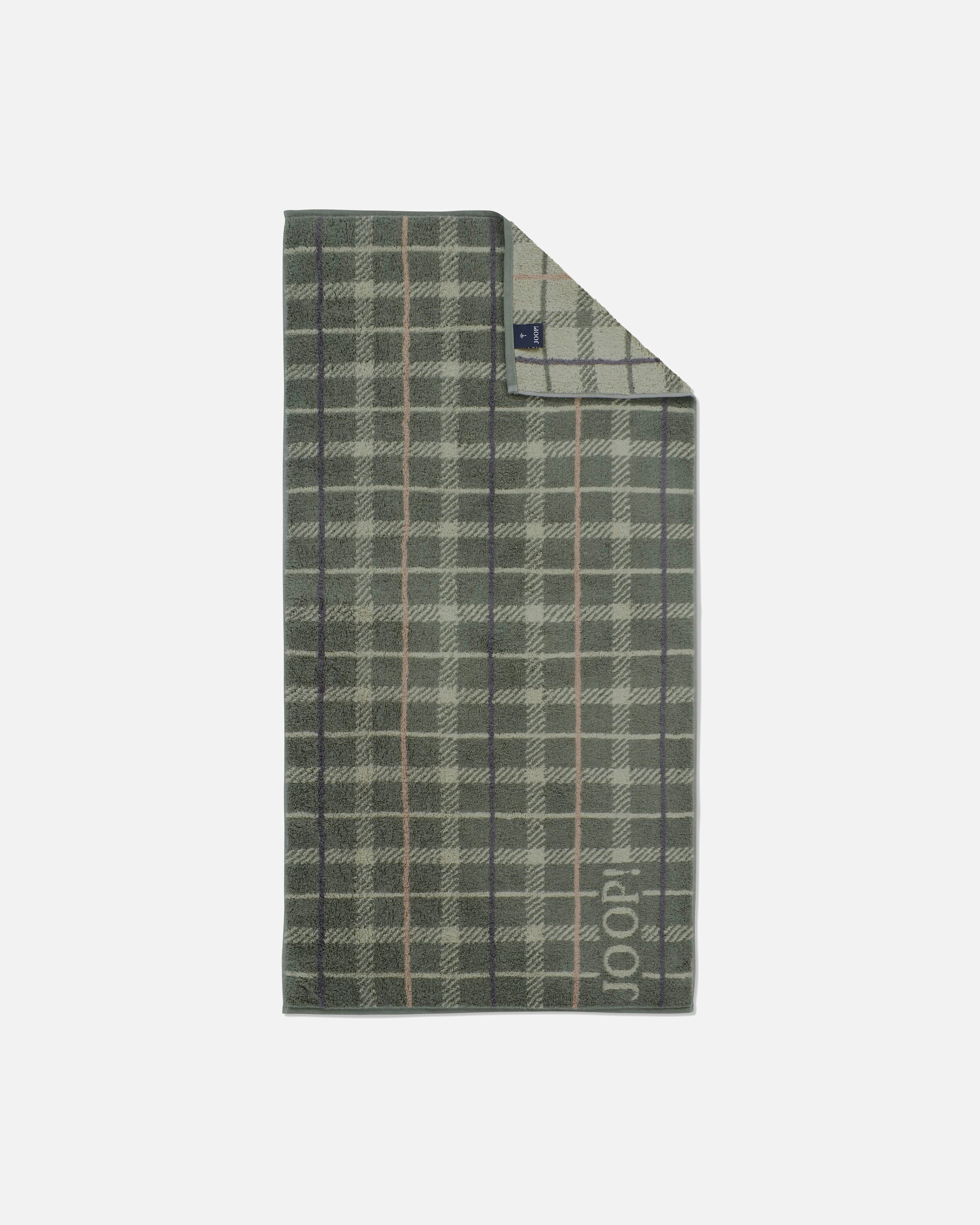 Handtuch für Unisex JOOP! JOOP! Handtücher Contour Checked 1715 Oliv - 47 Handtuch 50x100 cm
