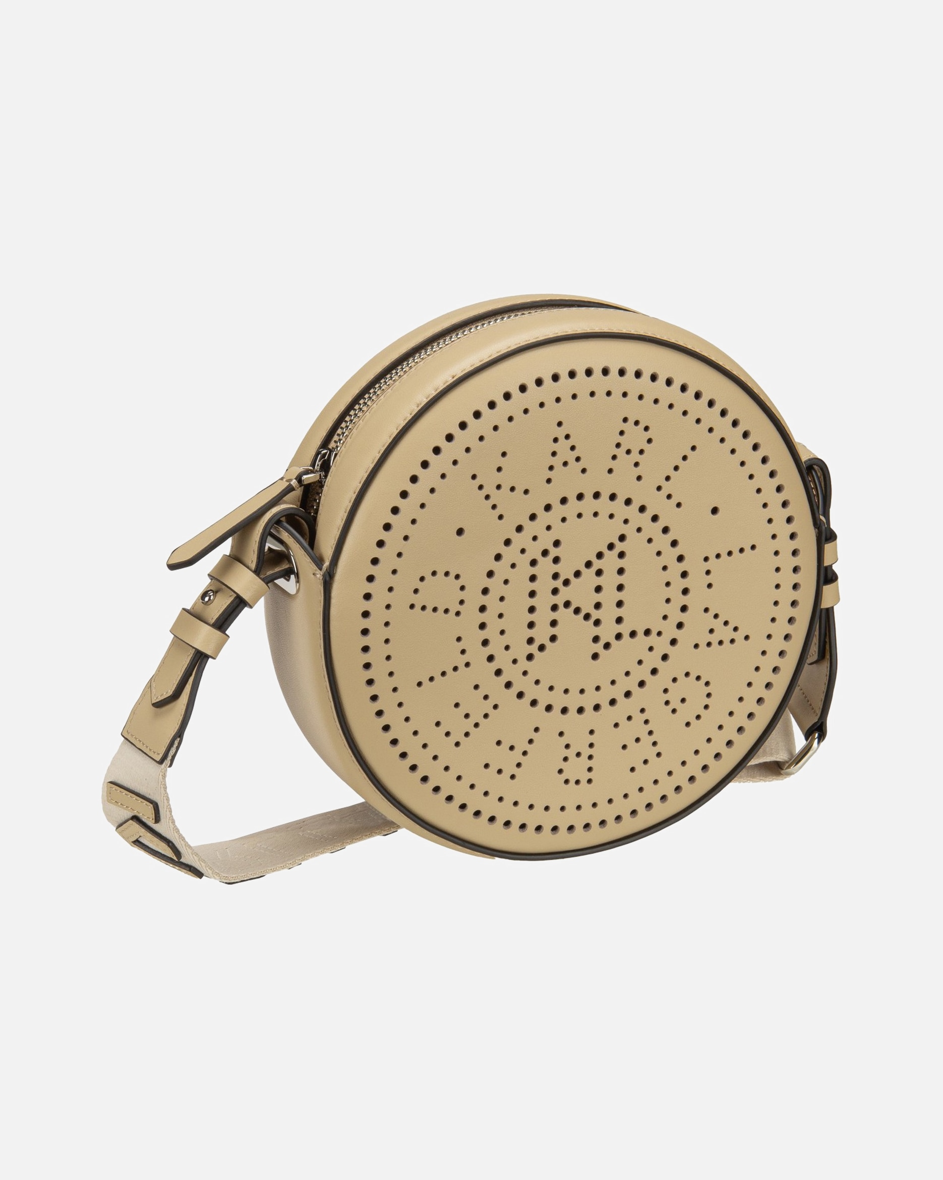 Rucksack für Weiblich Karl Lagerfeld Bodybag K/Circle Round CB Perforated Safari