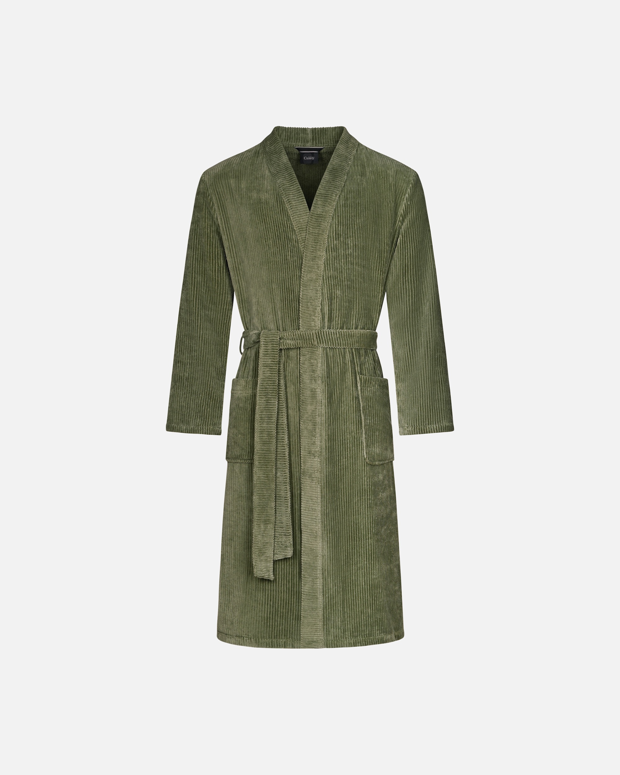 Bademantel für Unisex Cawö Cawö Bademäntel Herren Kimono Cord-Optik 6540 field - 453 L