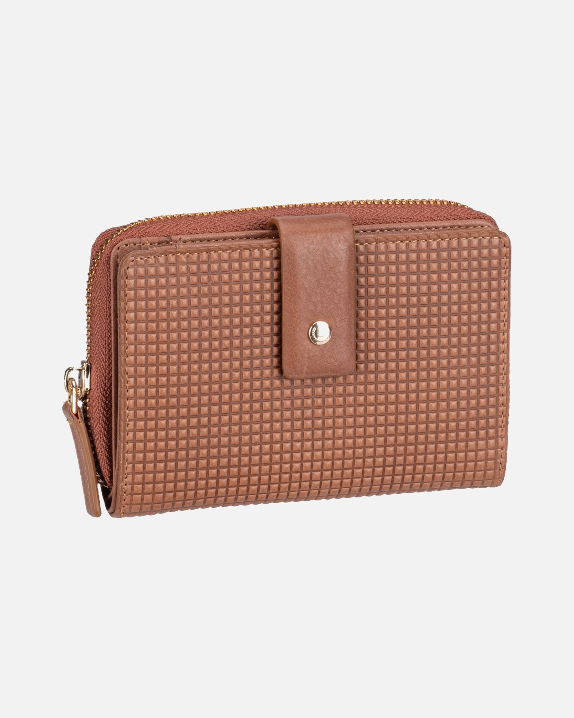 Portemonnaie für Weiblich Bugatti Geldbörse Noemi Ladies Zip Wallet M cognac