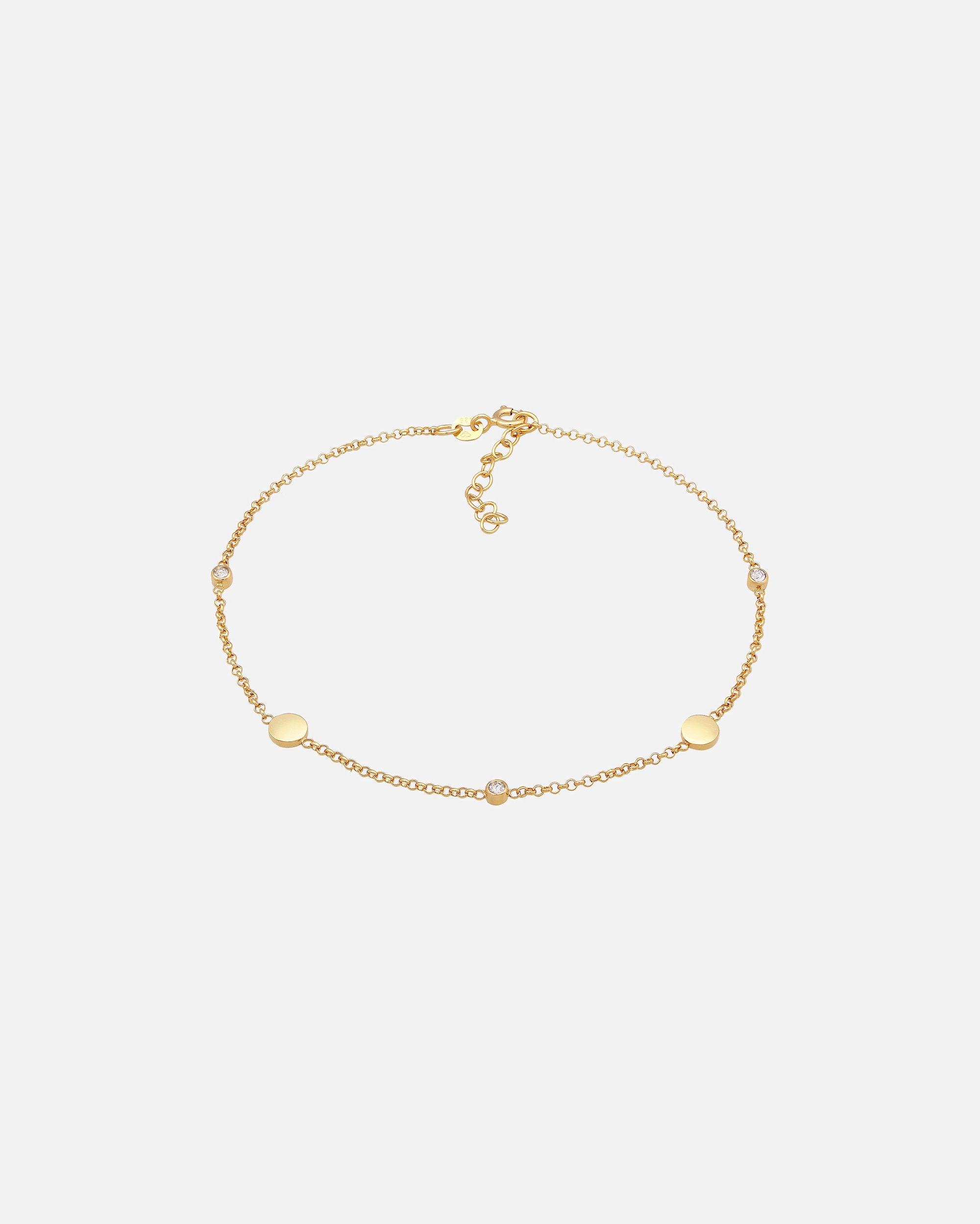 Schmuck für Weiblich Elli Plättchen Basic 925 Silber, mit Kristallen von Swarovski® 1 Stück