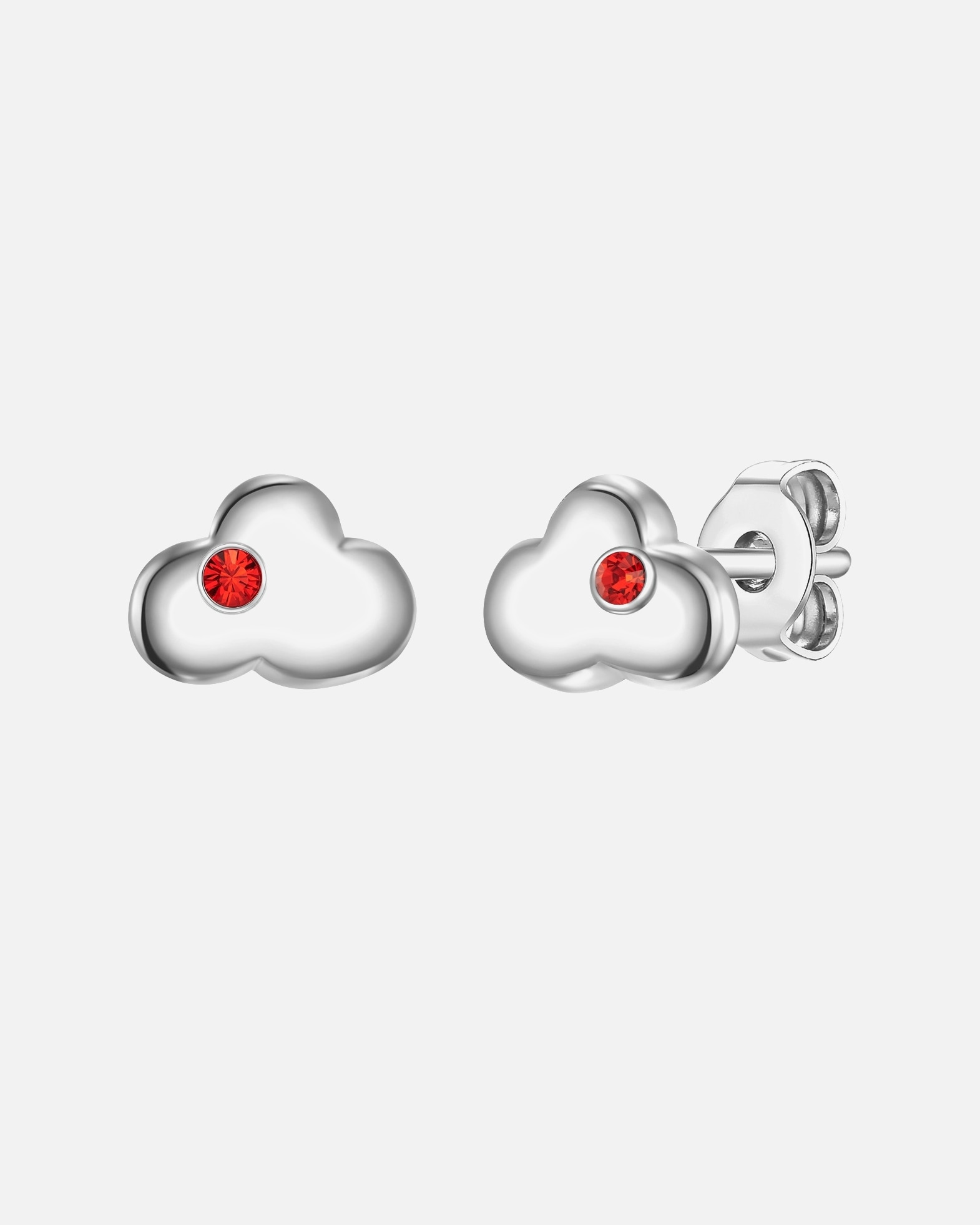 Ohrringe für Weiblich Glanzstücke München Ohrstecker Wolke Sterling Silber Zirkonia in Silber 1 Stück