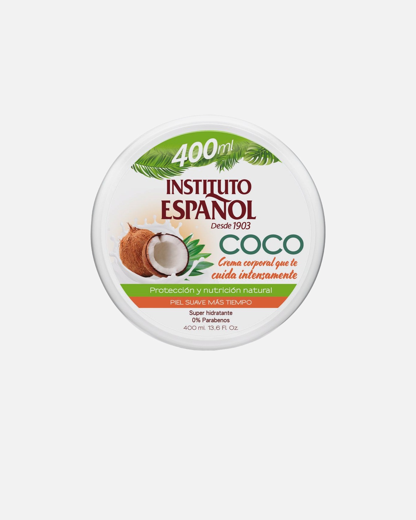 Körpercreme für Unisex Instituto Español COCO crema corporal super hidratante 400 ml