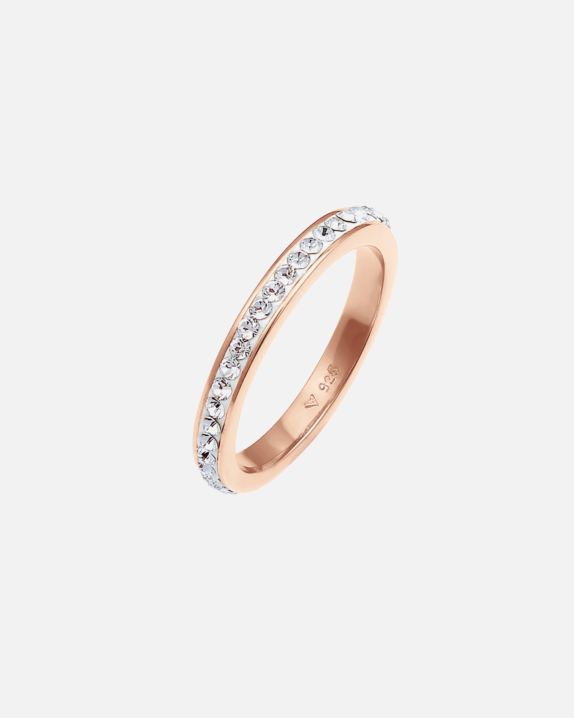 Ring für Weiblich Elli Bandring 925 Silber vergoldet, mit Kristallen von Swarovski® 64