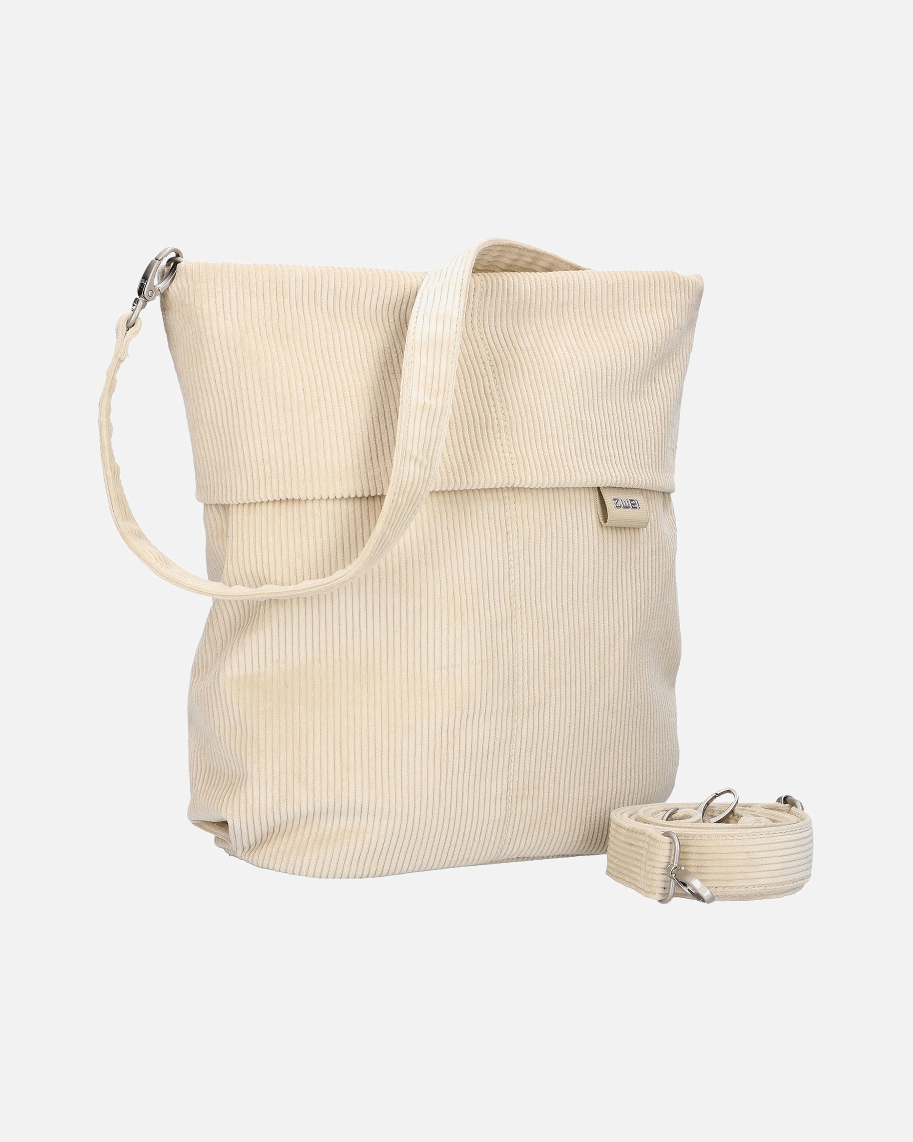 Handtasche für Weiblich ZWEI Handtasche Mademoiselle M12 Cord-Creme