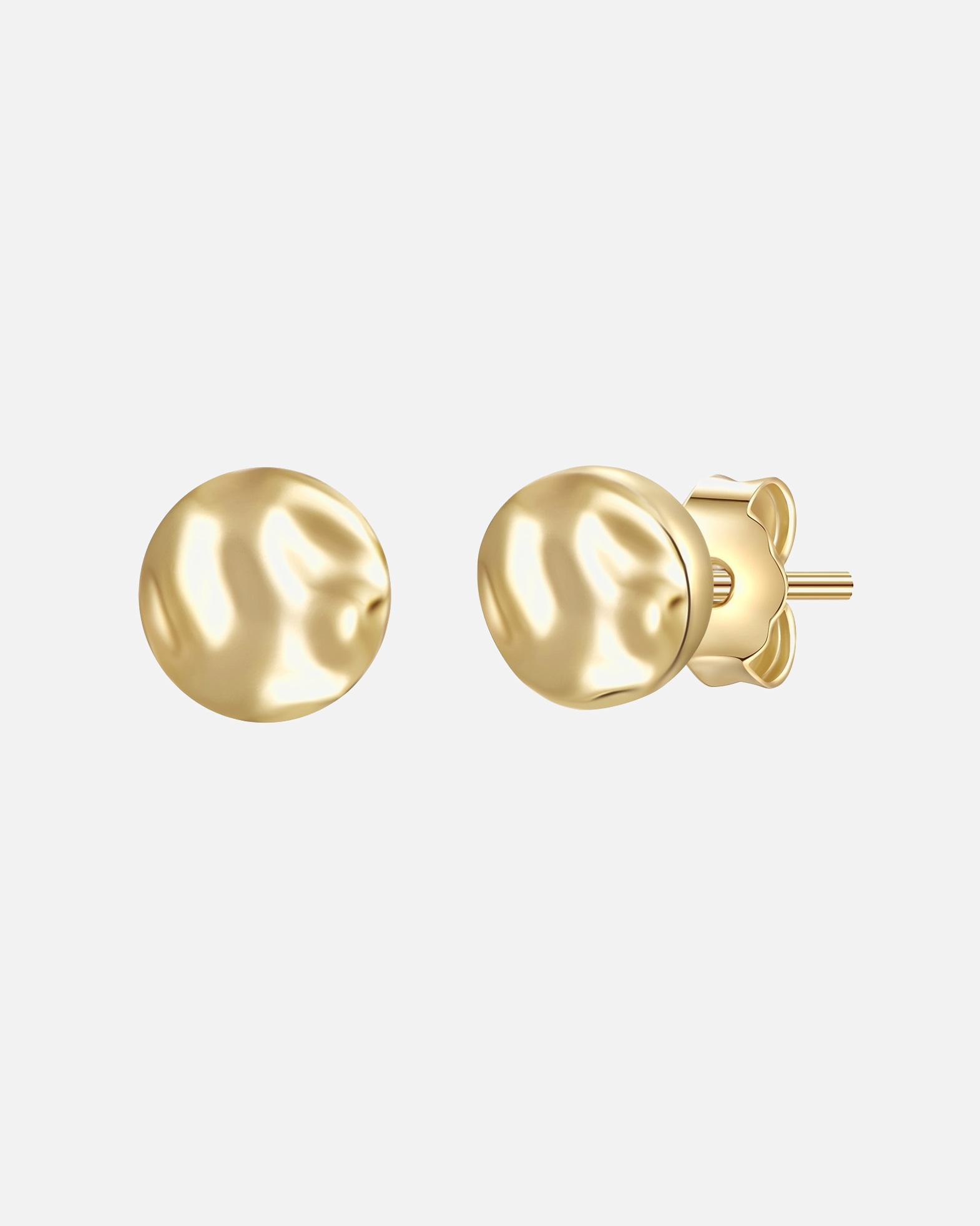 Ohrringe für Weiblich Glanzstücke München Ohrstecker Kreis aus Sterling Silber in gelbgold 1 Stück