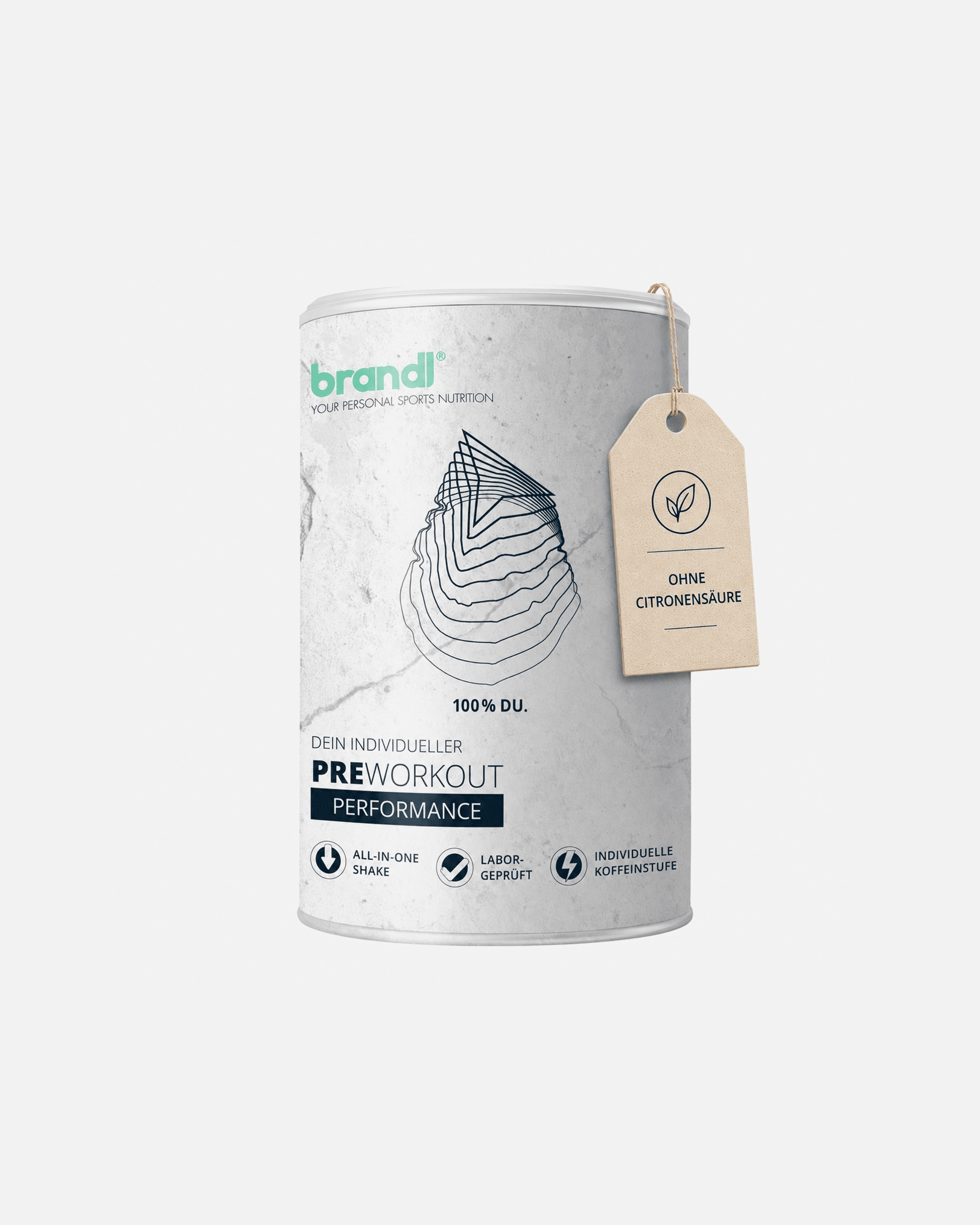 Protein & Shakes für Unisex Brandl Nutrition Pre-Workout Booster 2.0 | Stufe 3 Stufe 3 1000g