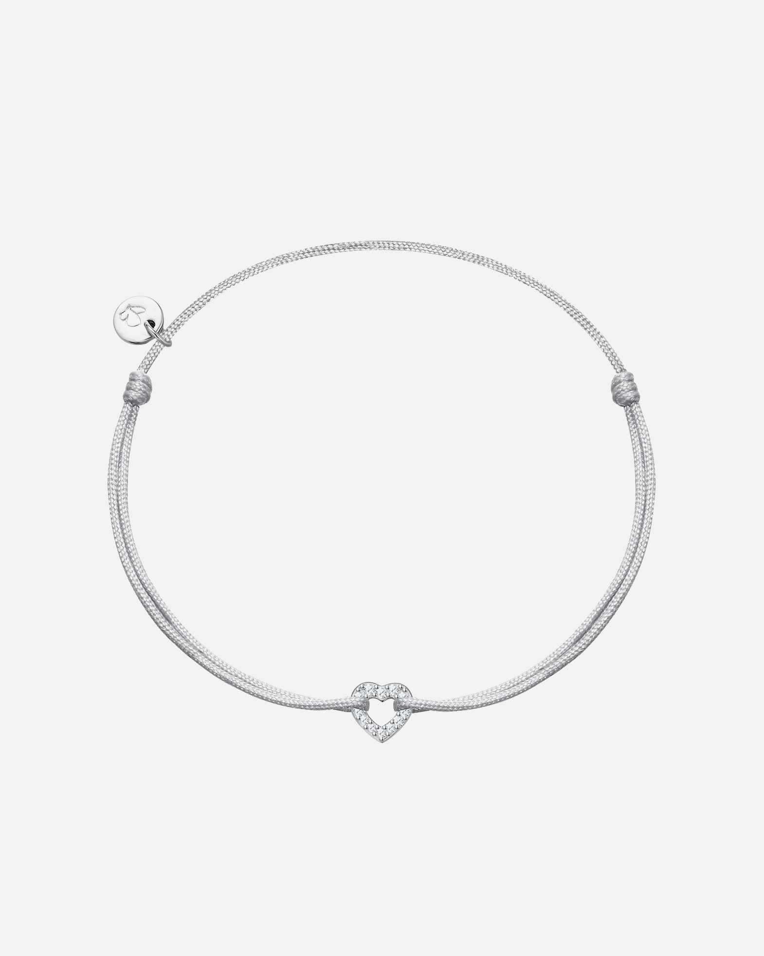 Armband für Weiblich Glanzstücke München Armband Herz aus Sterling Silber in silber mit Zirkonia 15,0 - 22,0 cm, flexibel einstellbar