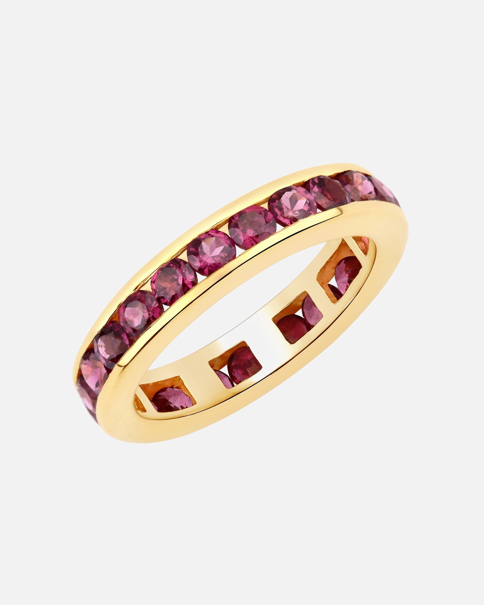 Ring für Weiblich Rafaela Donata Ring Sterling Silber Rhodolith in Gelbgold 56