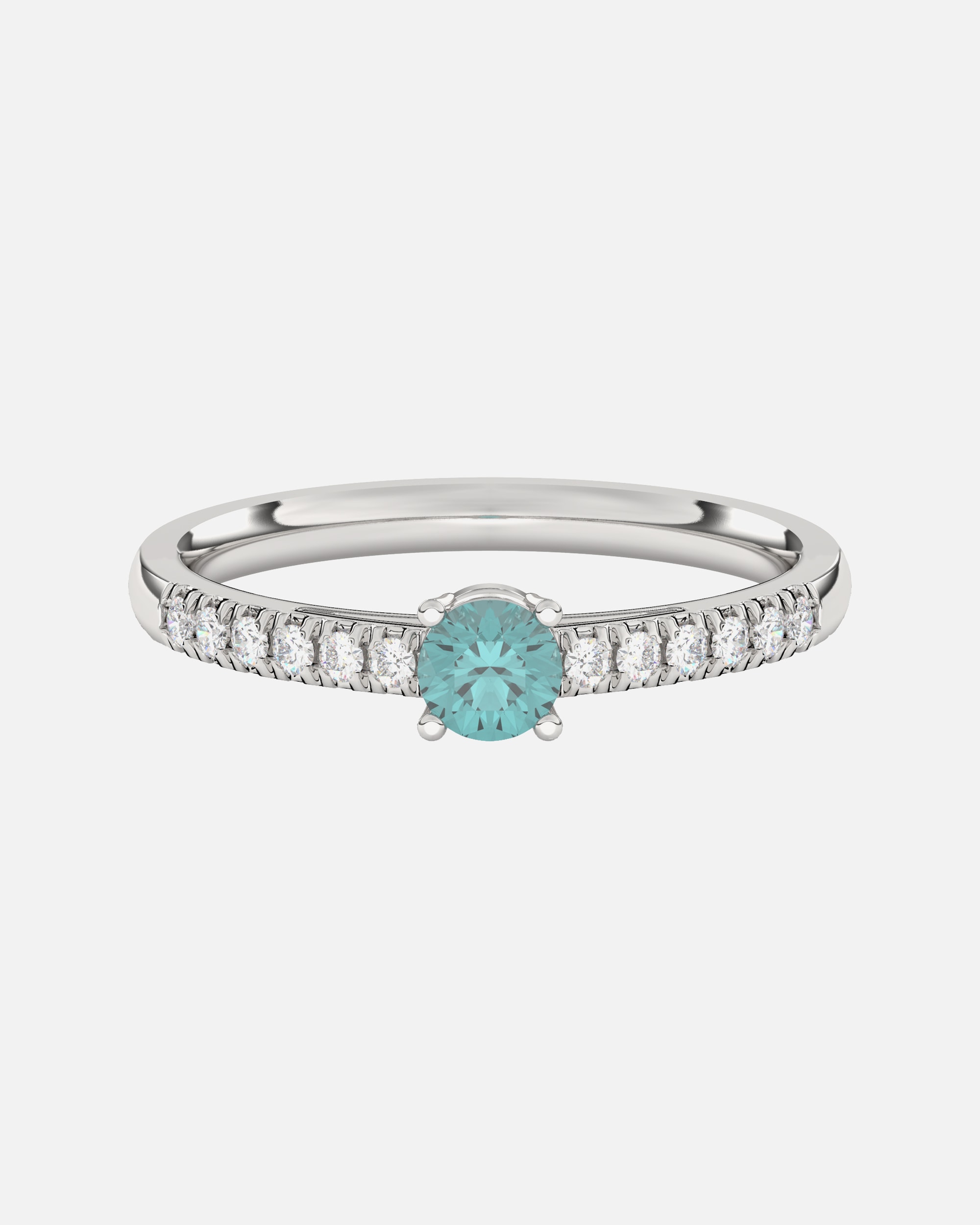 Ring für Weiblich Diam Addict Ring 585/- Gold Diamant blau 0,485ct. 056 (17,8)