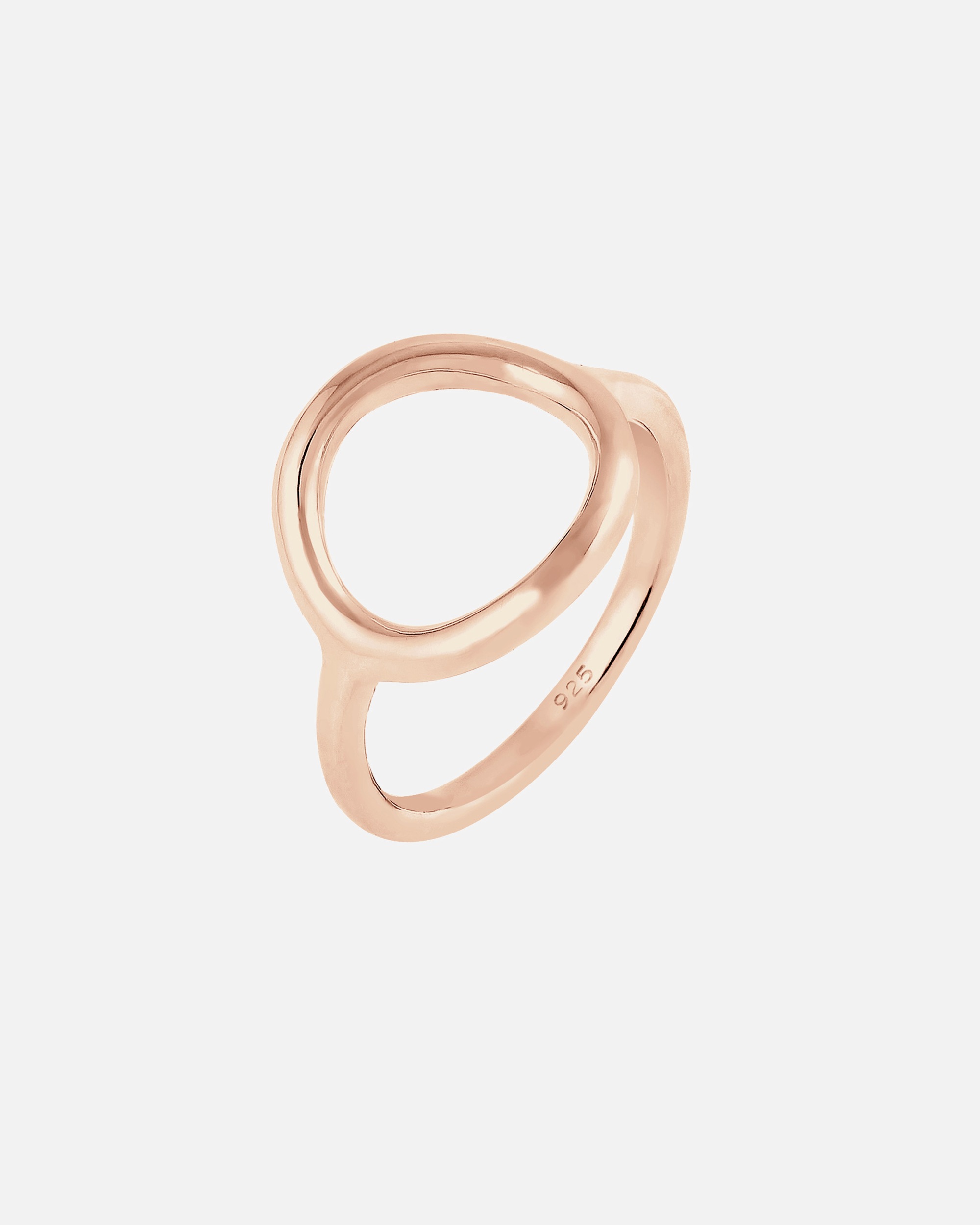 Ring für Weiblich Elli Kreis Rund Geo Statement 925 Sterling Silber 58