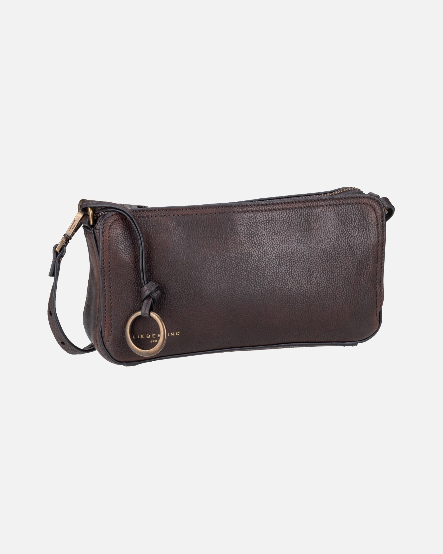 Handtasche für Weiblich Liebeskind Bodybag Clarice II Crosbody M Vintage Pebble Deep Soil