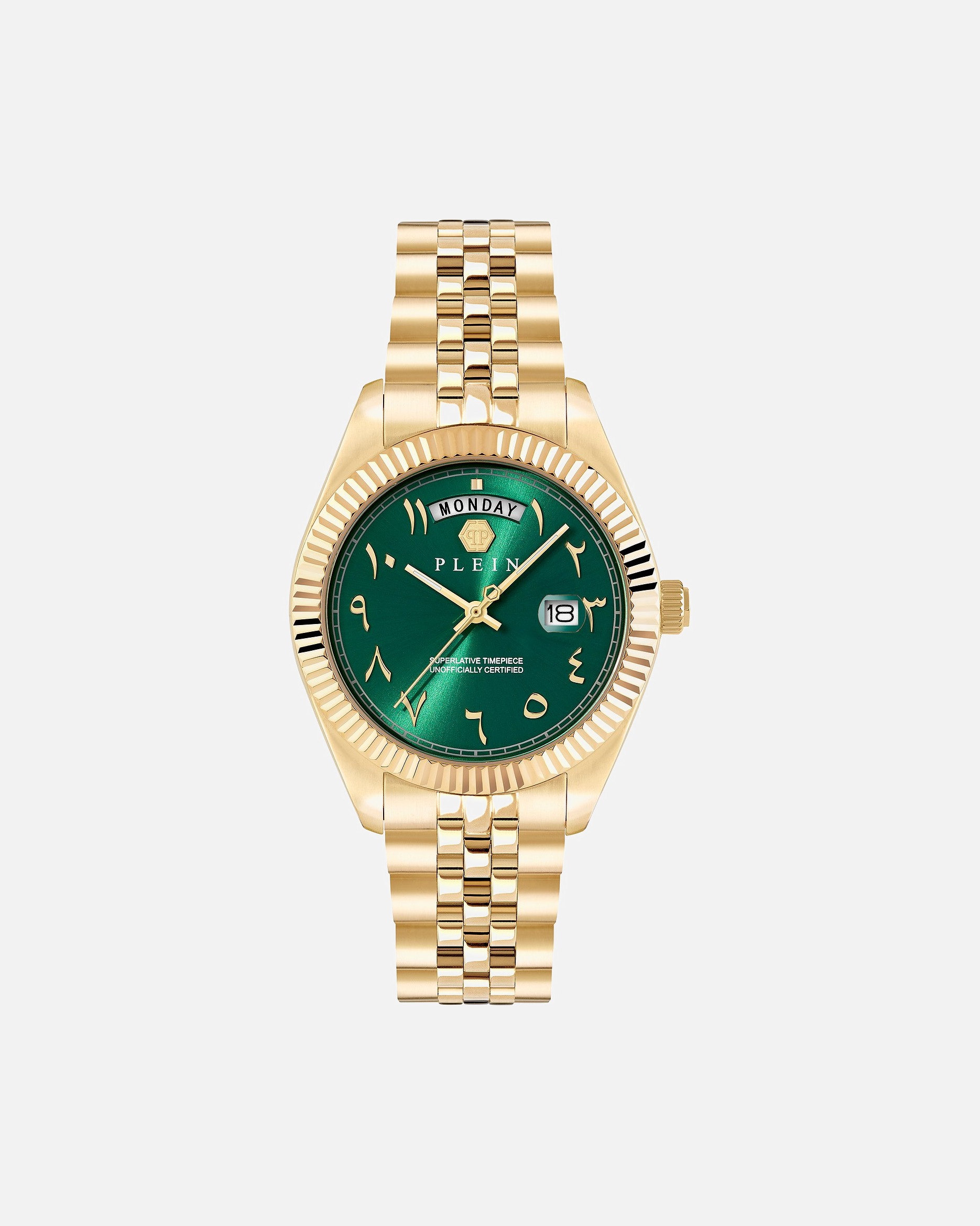 Uhr für Männlich PHILIPP PLEIN Herrenuhr Edelstahl, recycelt gelbgold