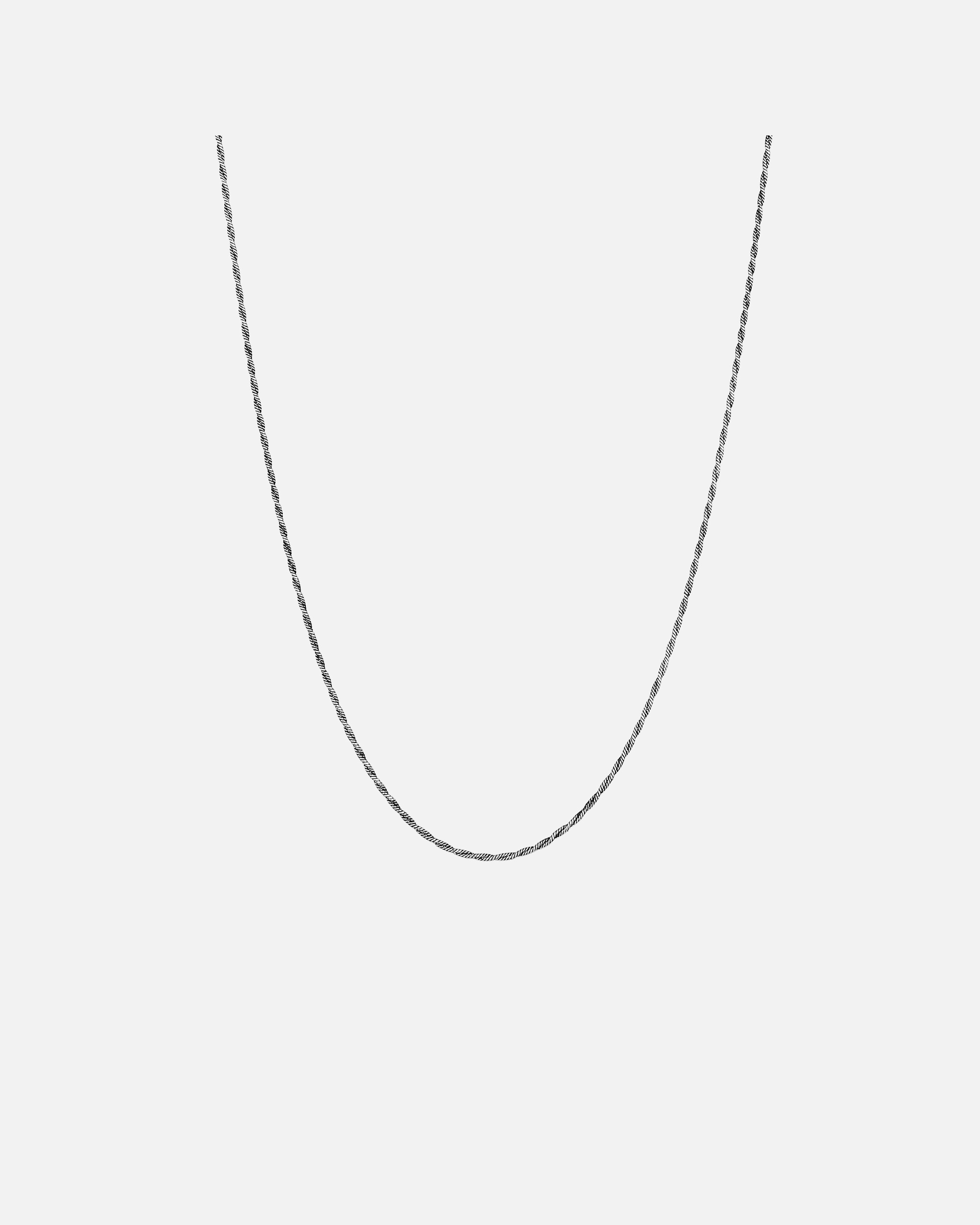 Halskette für Männlich KUZZOI Herren Kordelkette Gedreht Twisted 925 Silber 1 Stück