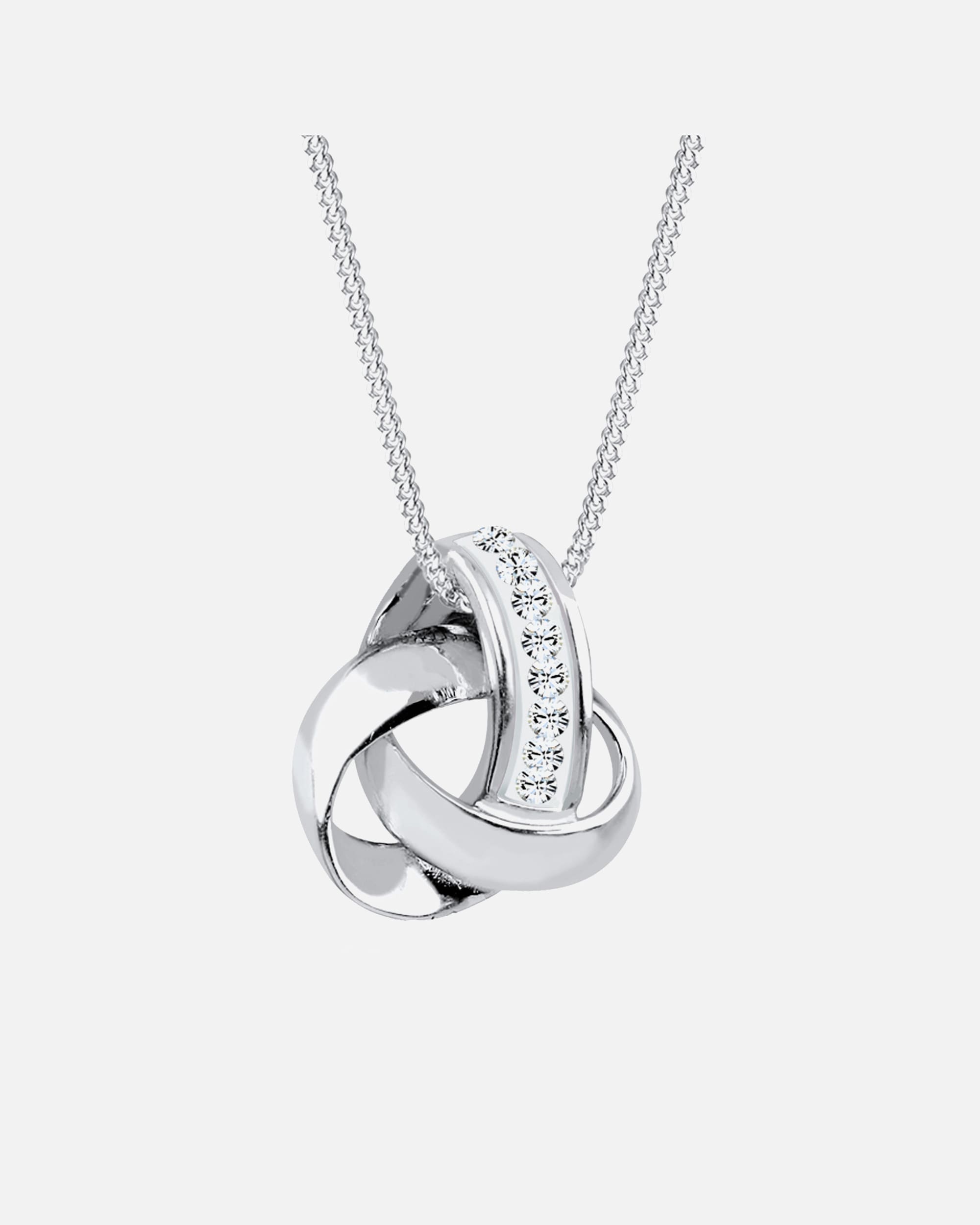 Halskette für Weiblich Elli Knoten 925 Silber, mit Kristallen von Swarovski® 1 Stück