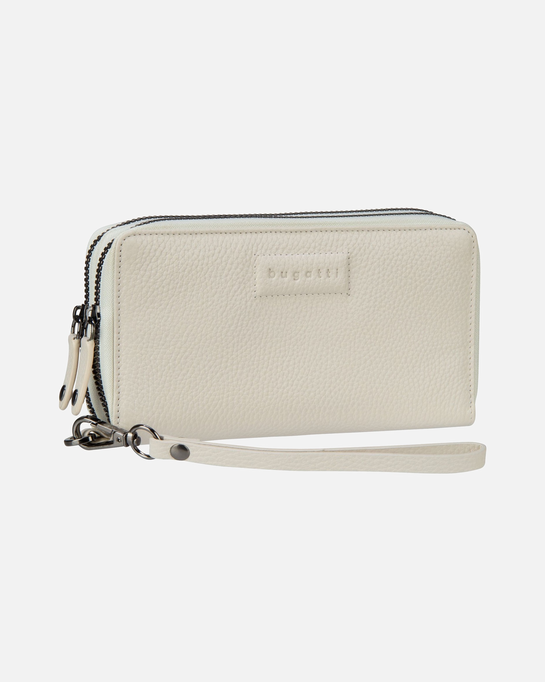 Portemonnaie für Weiblich Bugatti Geldbörse Elsa Ladies Double Zip Weiß