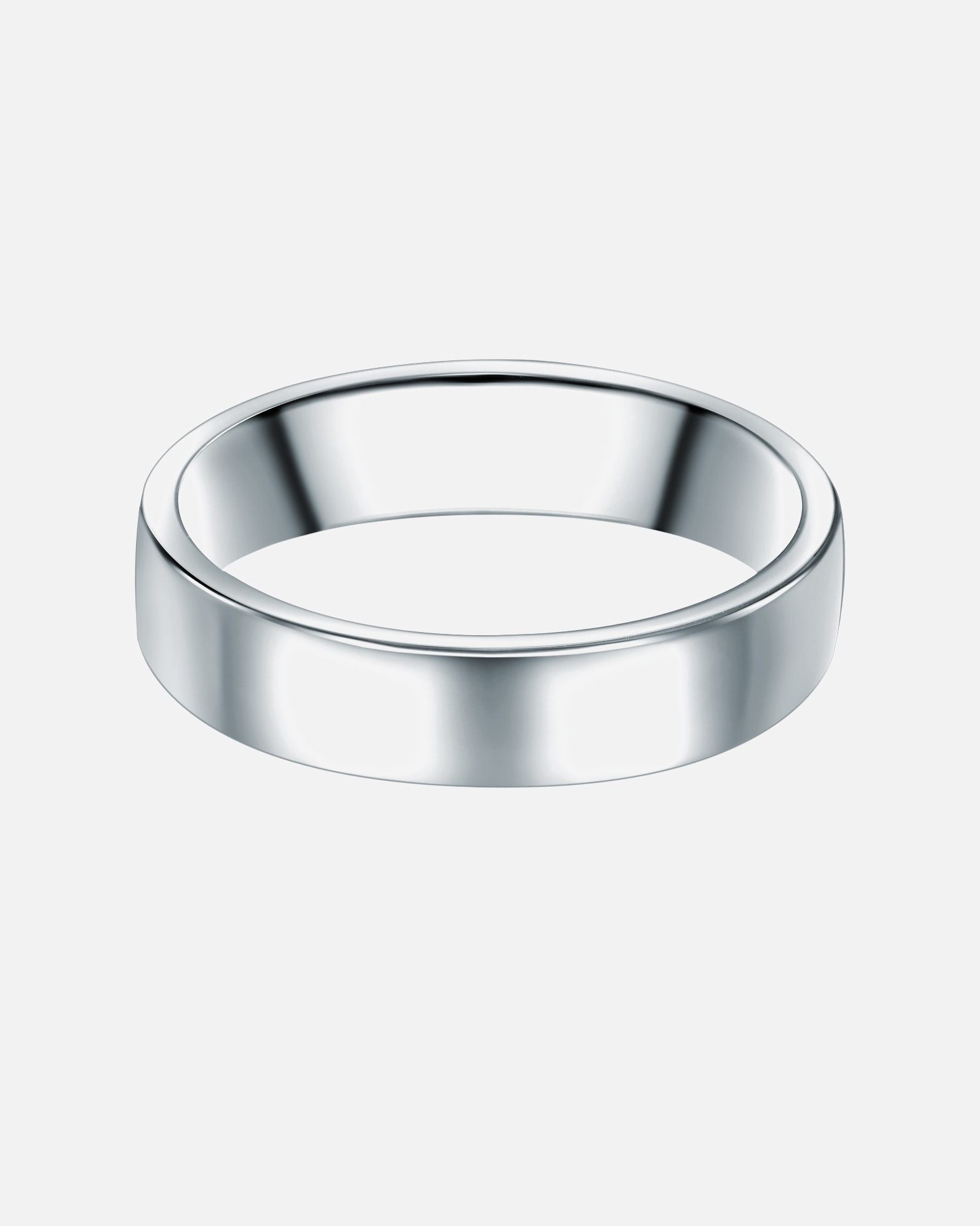 Ring für Männlich Männerglanz Ring aus Sterling Silber in Silber 61