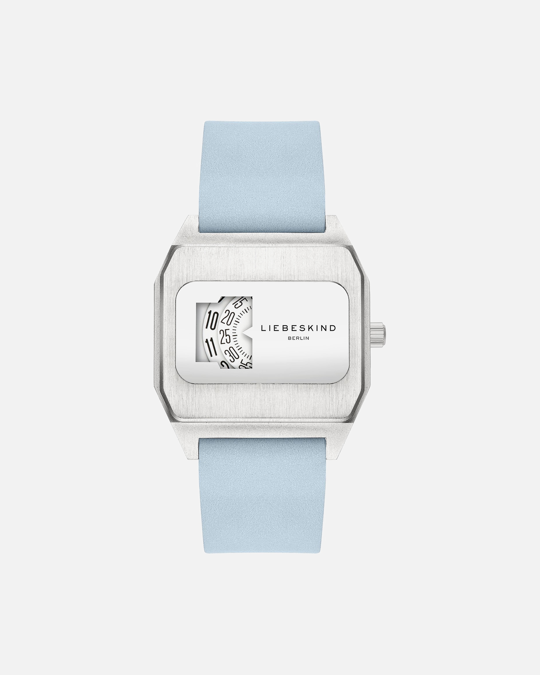 Uhr für Weiblich Liebeskind Damenuhr Edelstahl blau