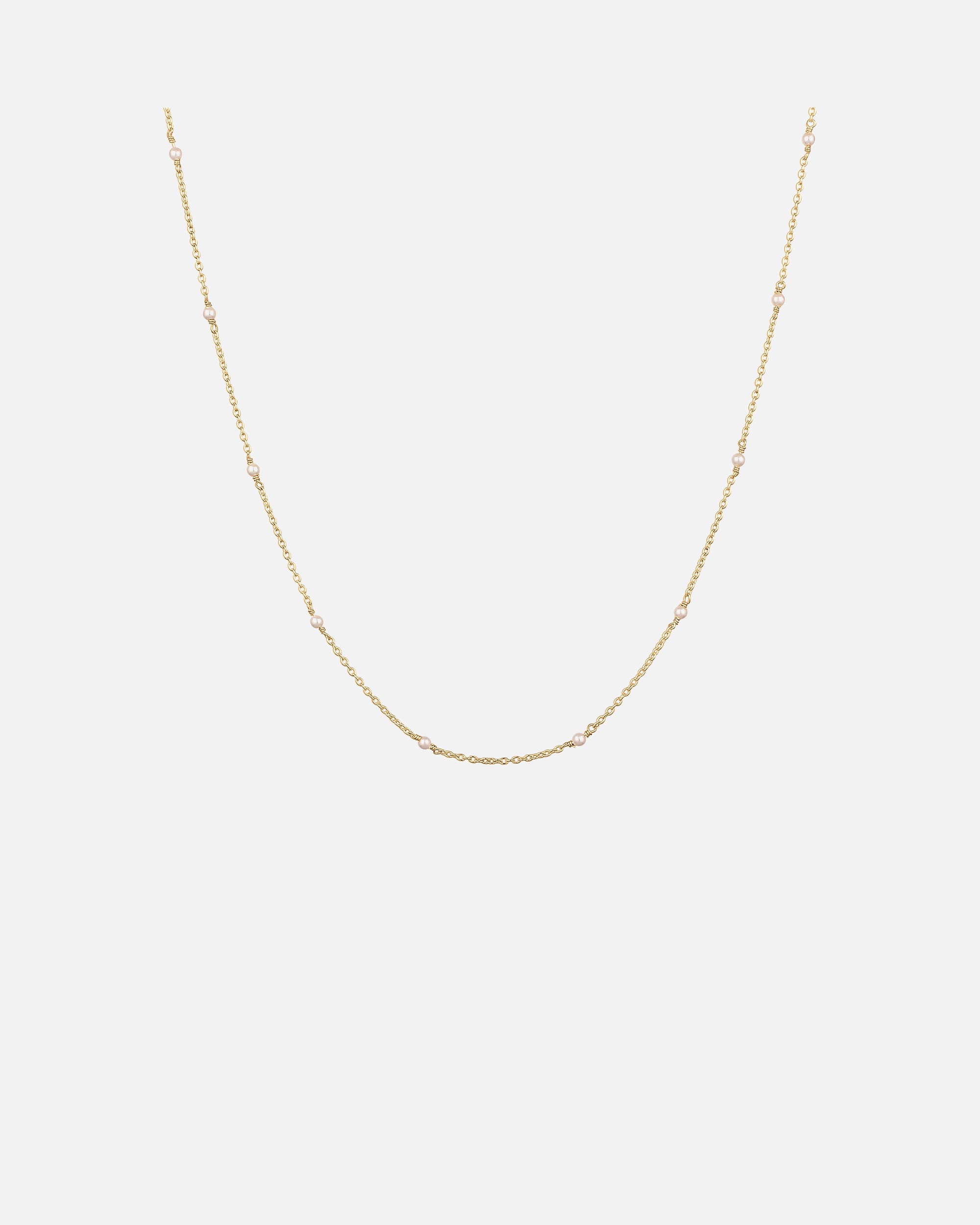 Halskette für Weiblich Elli Mit Perlen von Swarovski® 925 Sterling Silber goldfarben