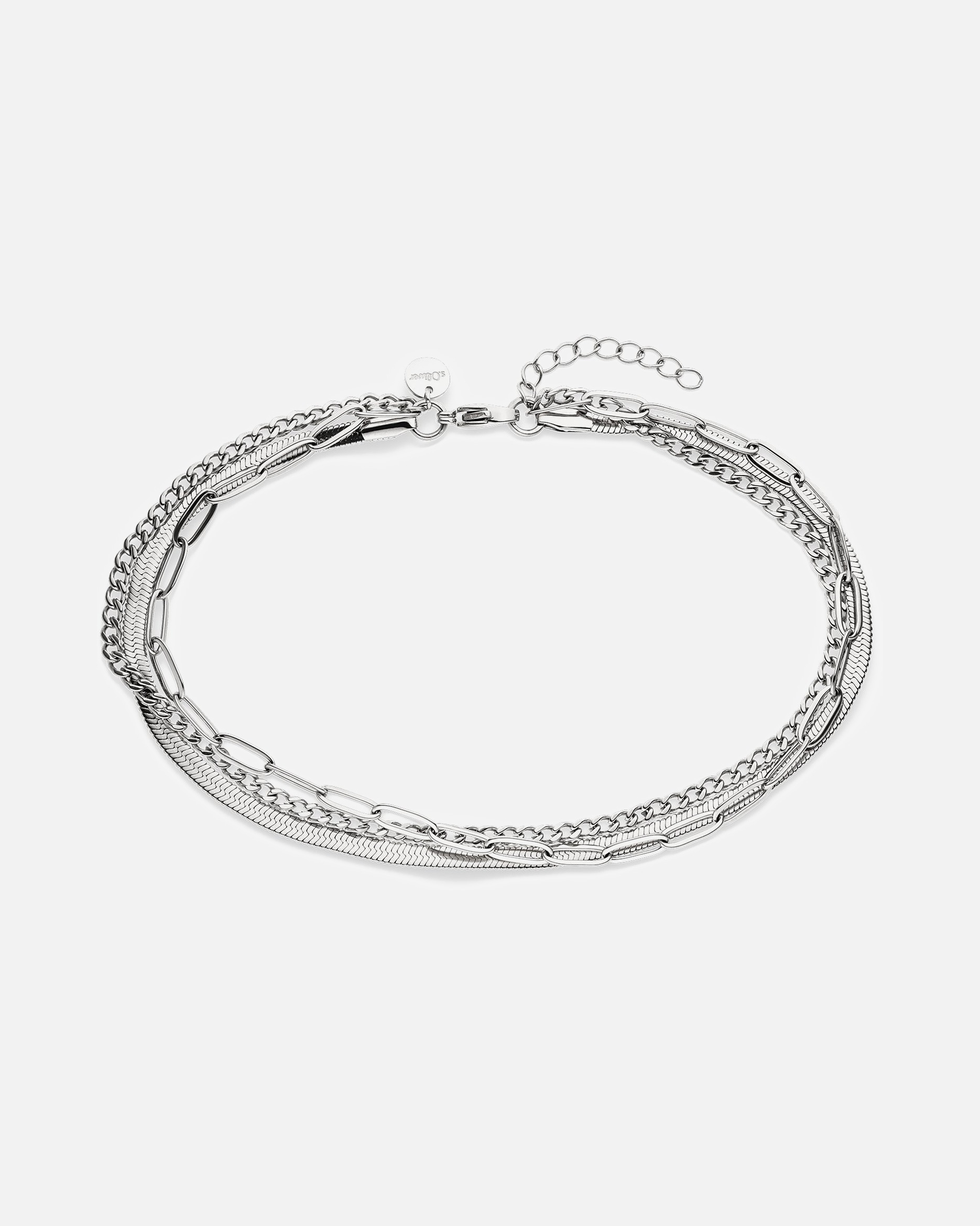 Fußschmuck für Weiblich s.Oliver Fußkette Edelstahl silber