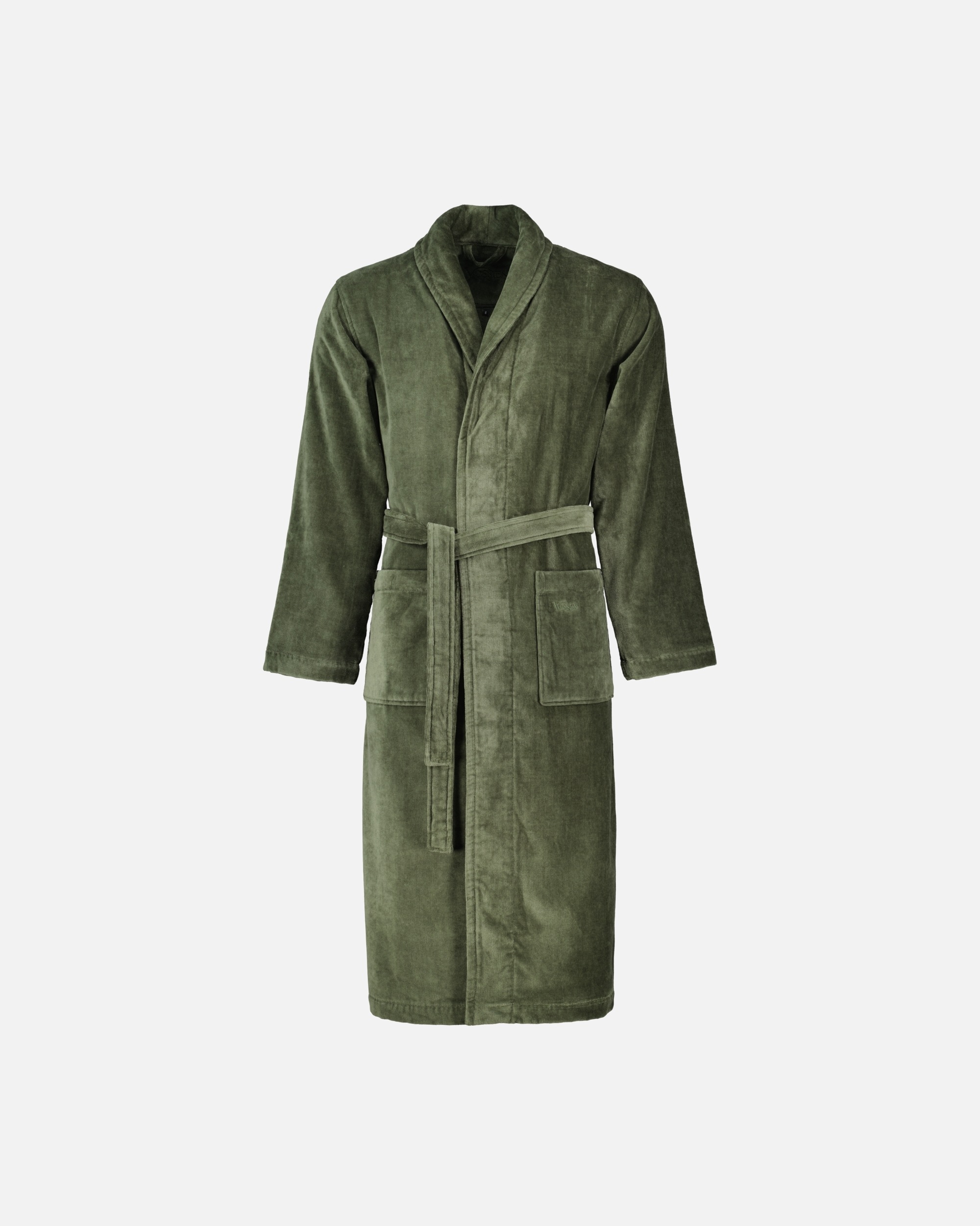 Bademantel für Unisex Vossen Vossen Bademäntel unisex Schalkragen Feeling-L mud green - 5830 XL