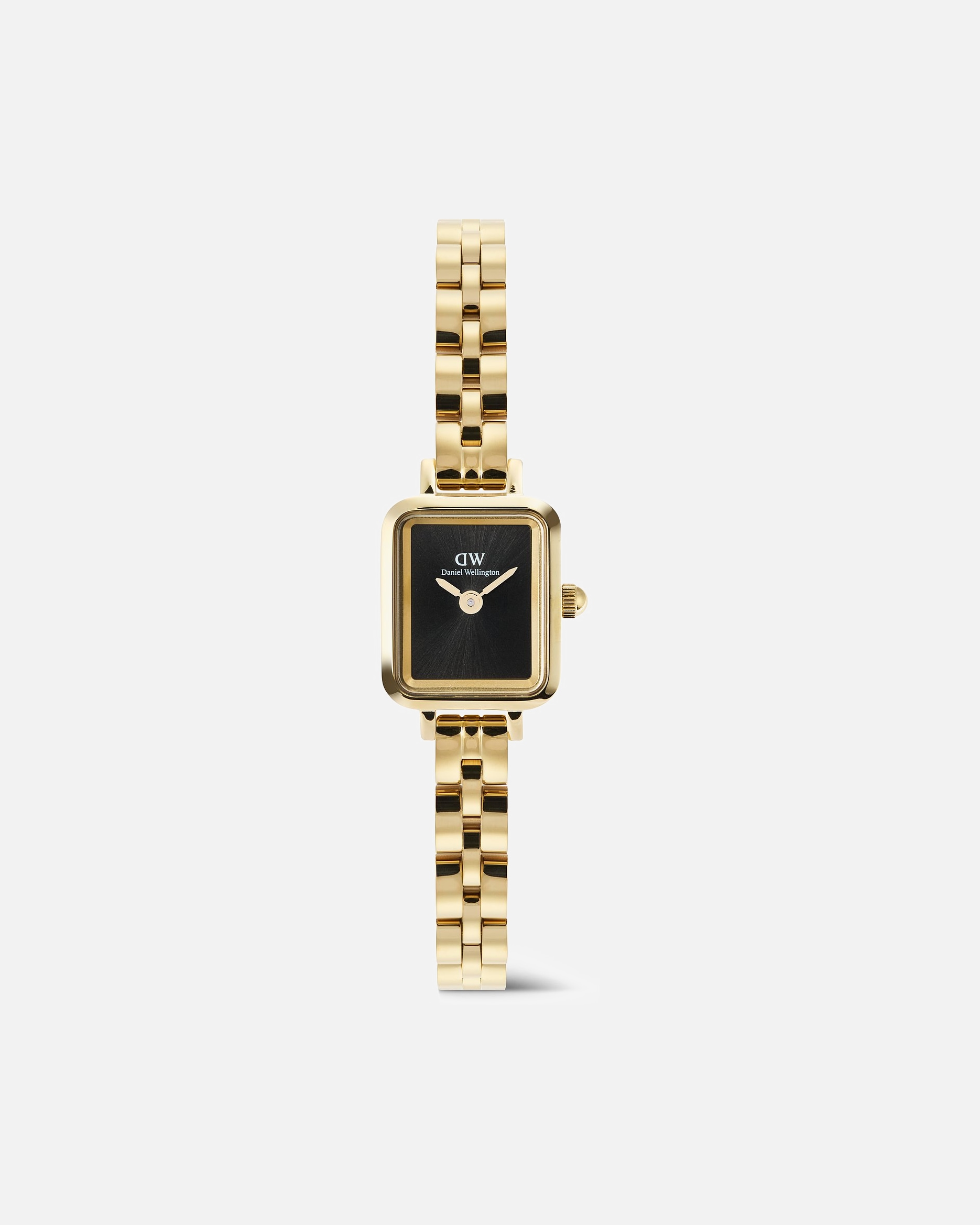 Uhr für Weiblich Daniel Wellington Damenuhr Edelstahl gelbgold, schwarz