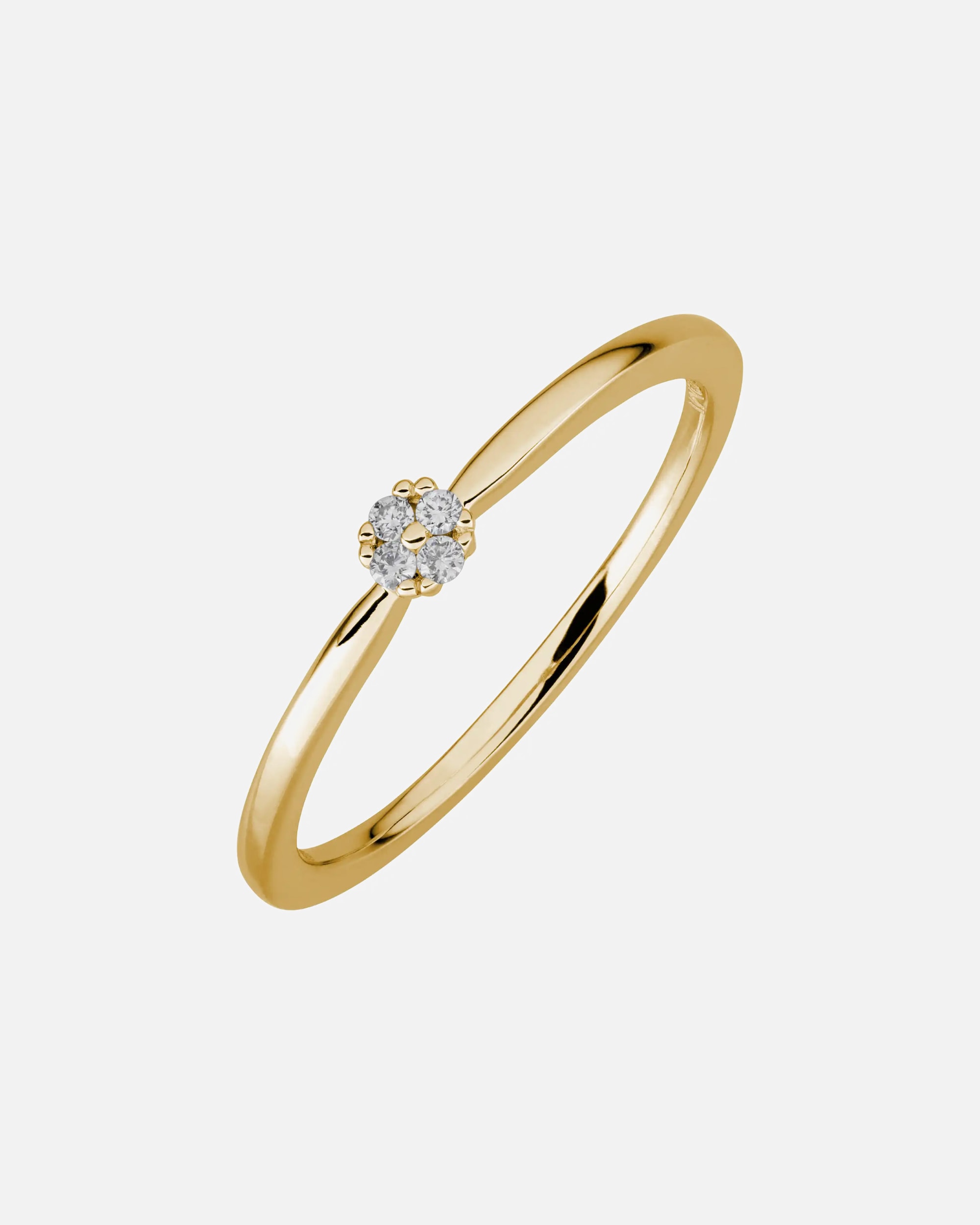 Ring für Weiblich Lyomi Default Brand Line Ring 585/- Gold Diamant Lab Grown weiß 0,045ct. 050 (15,9)