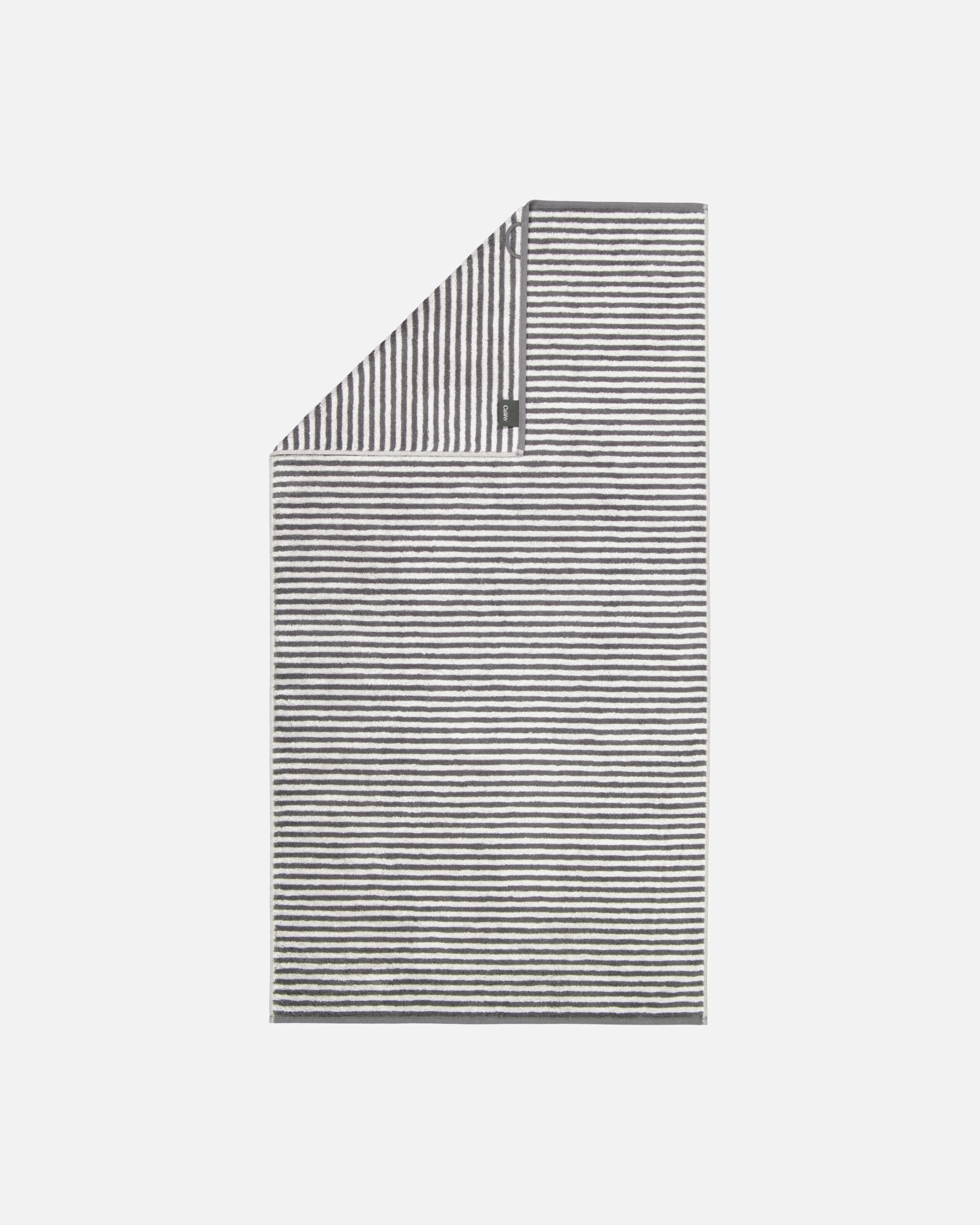 Handtuch für Unisex Cawö Cawö Handtücher Campus Ringel 955 anthrazit - 77 Duschtuch 70x140 cm