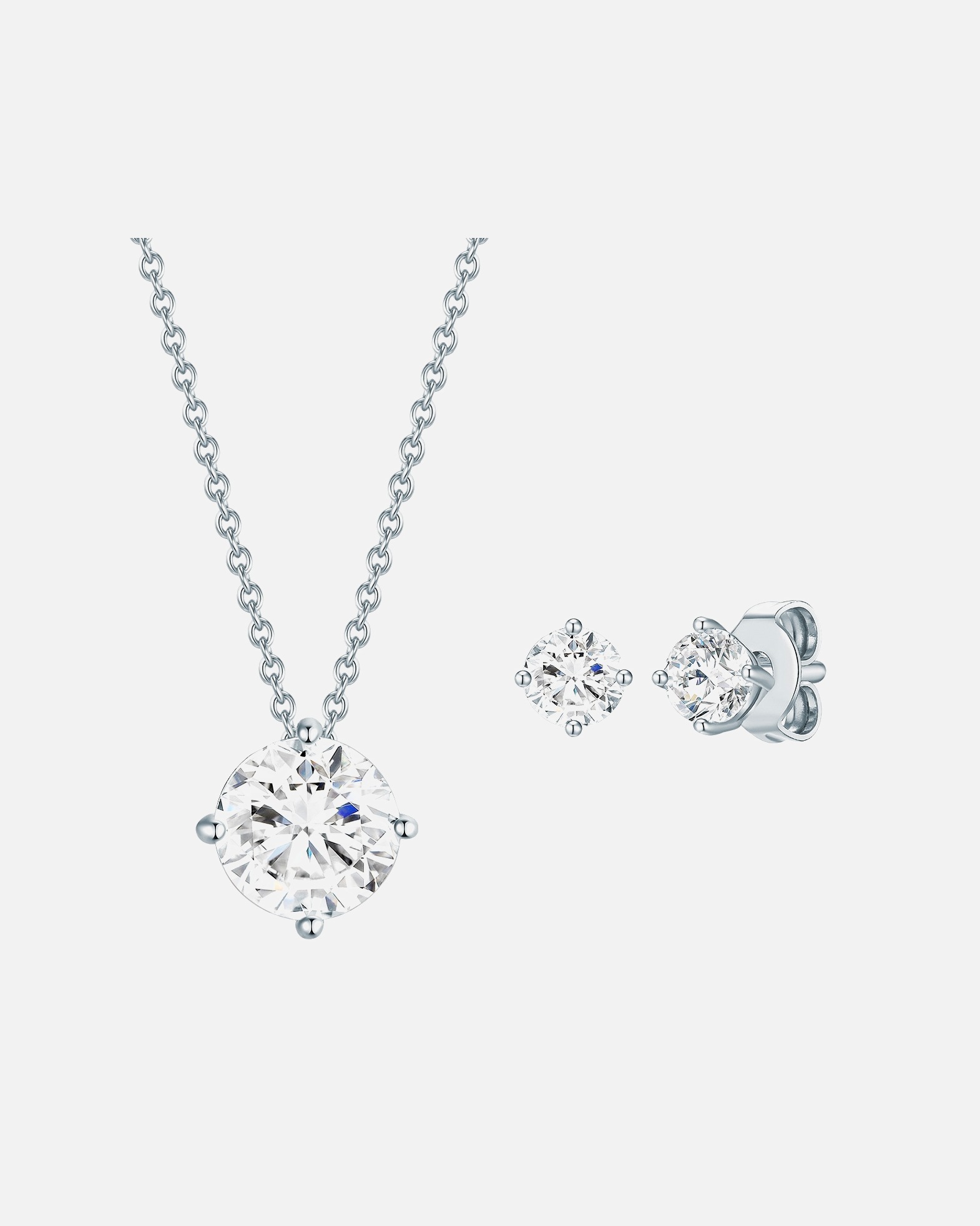 Schmuck für Weiblich Rafaela Donata Schmuckset Sterling Silber verziert mit Kristallen von Swarovski® in Silber 1 Stück