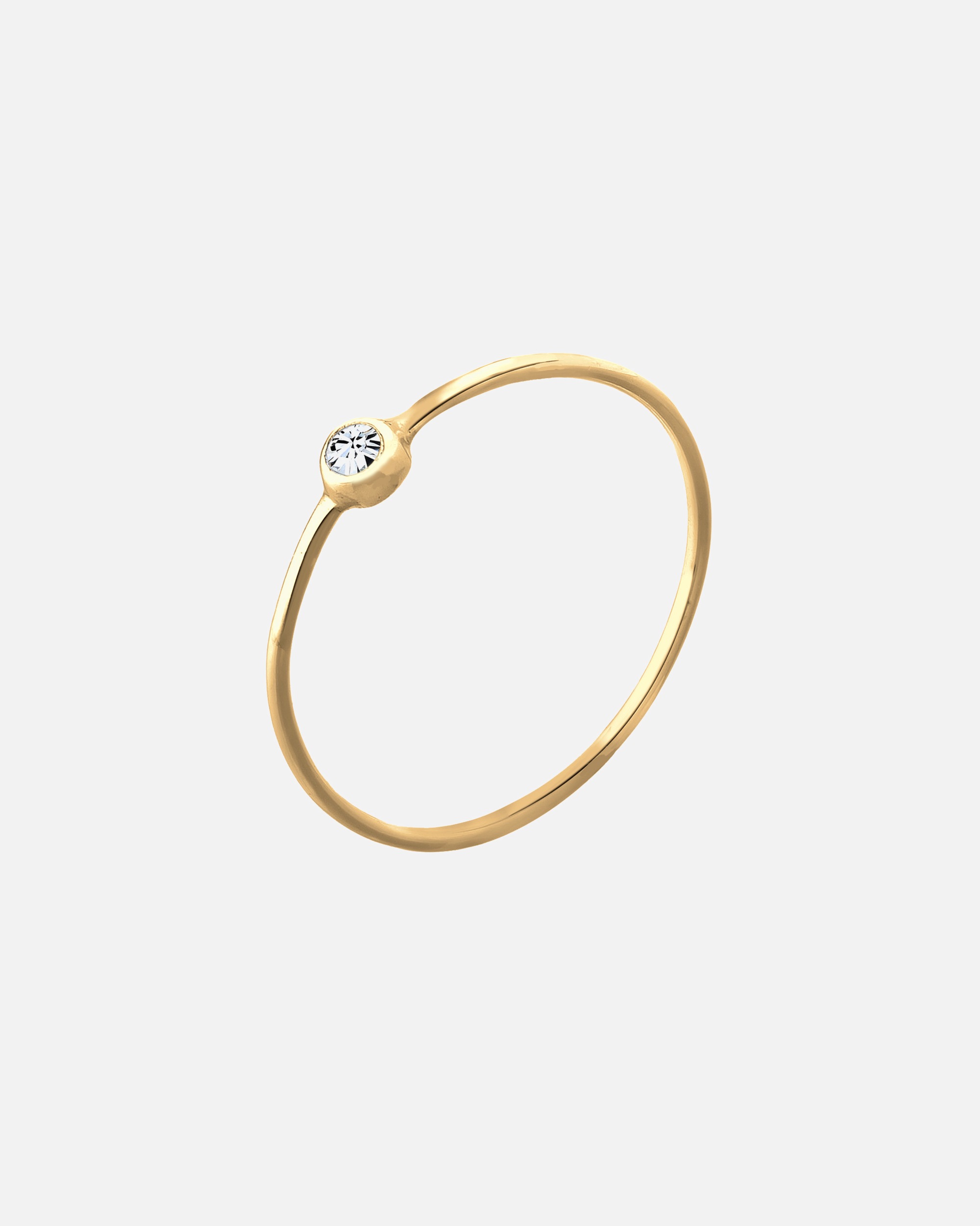 Ring für Weiblich Elli Solitär Stapel 925 Silber, mit Kristallen von Swarovski® 54
