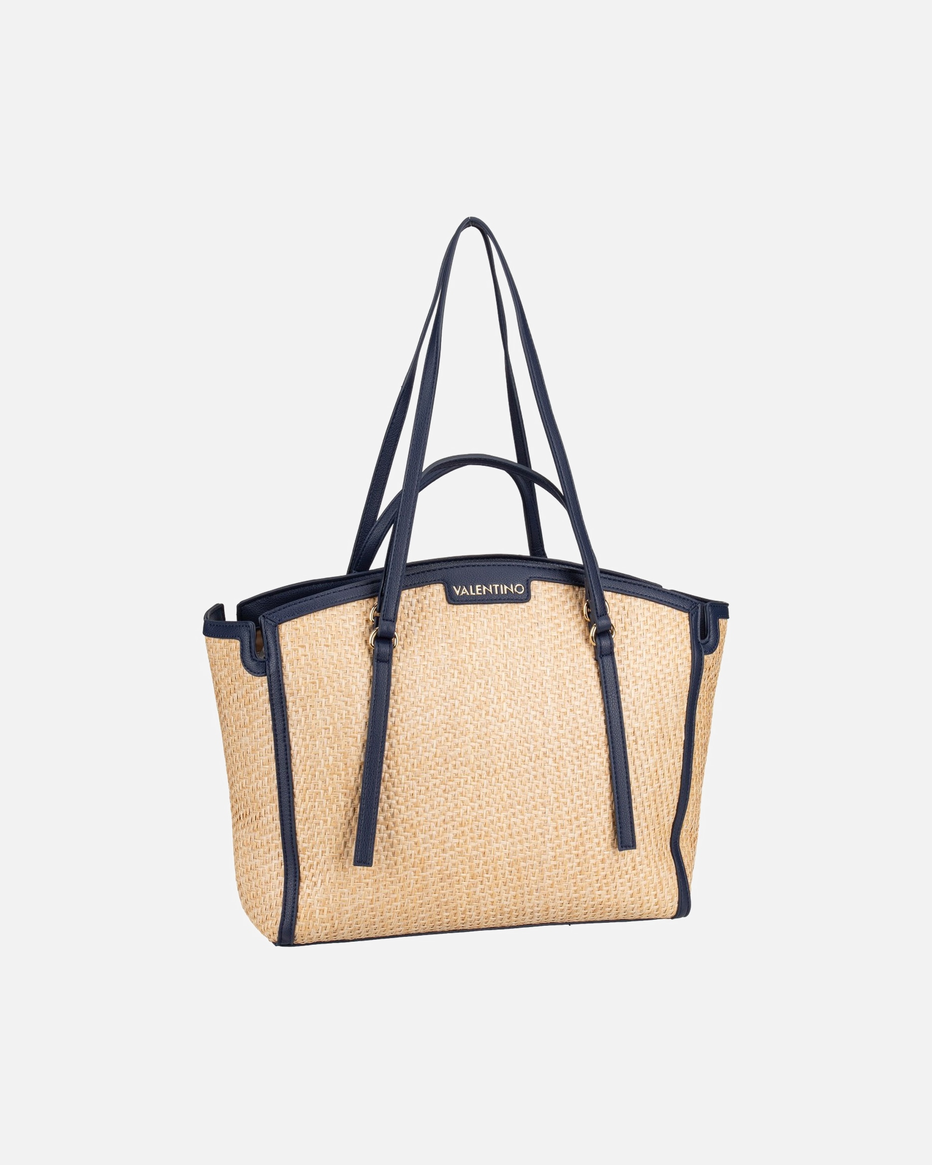 Shopper für Weiblich Valentino by Mario Valentino Shopper Demetra 901 Naturale/Blu