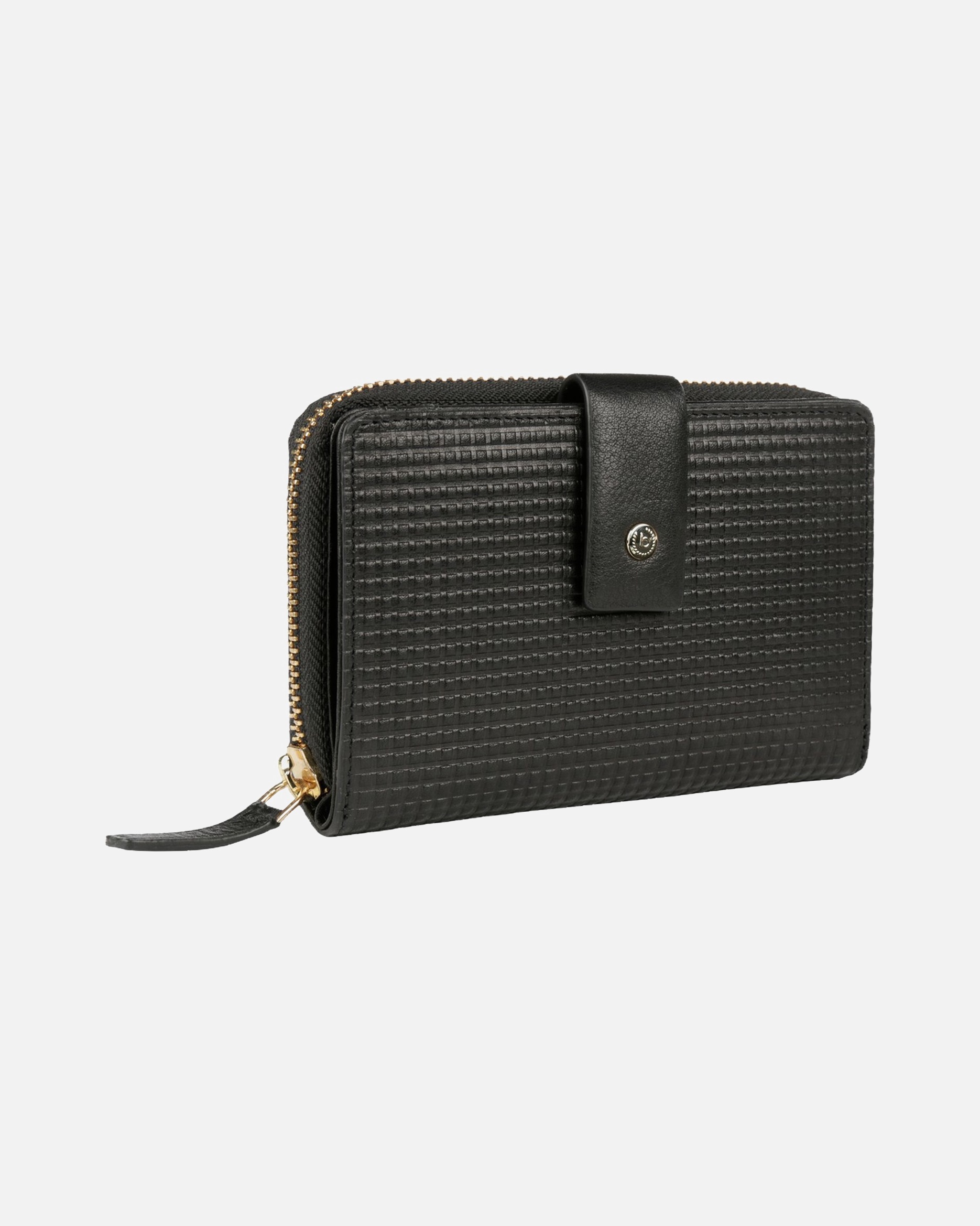 Portemonnaie für Weiblich Bugatti Geldbörse Noemi Ladies Zip Wallet M schwarz