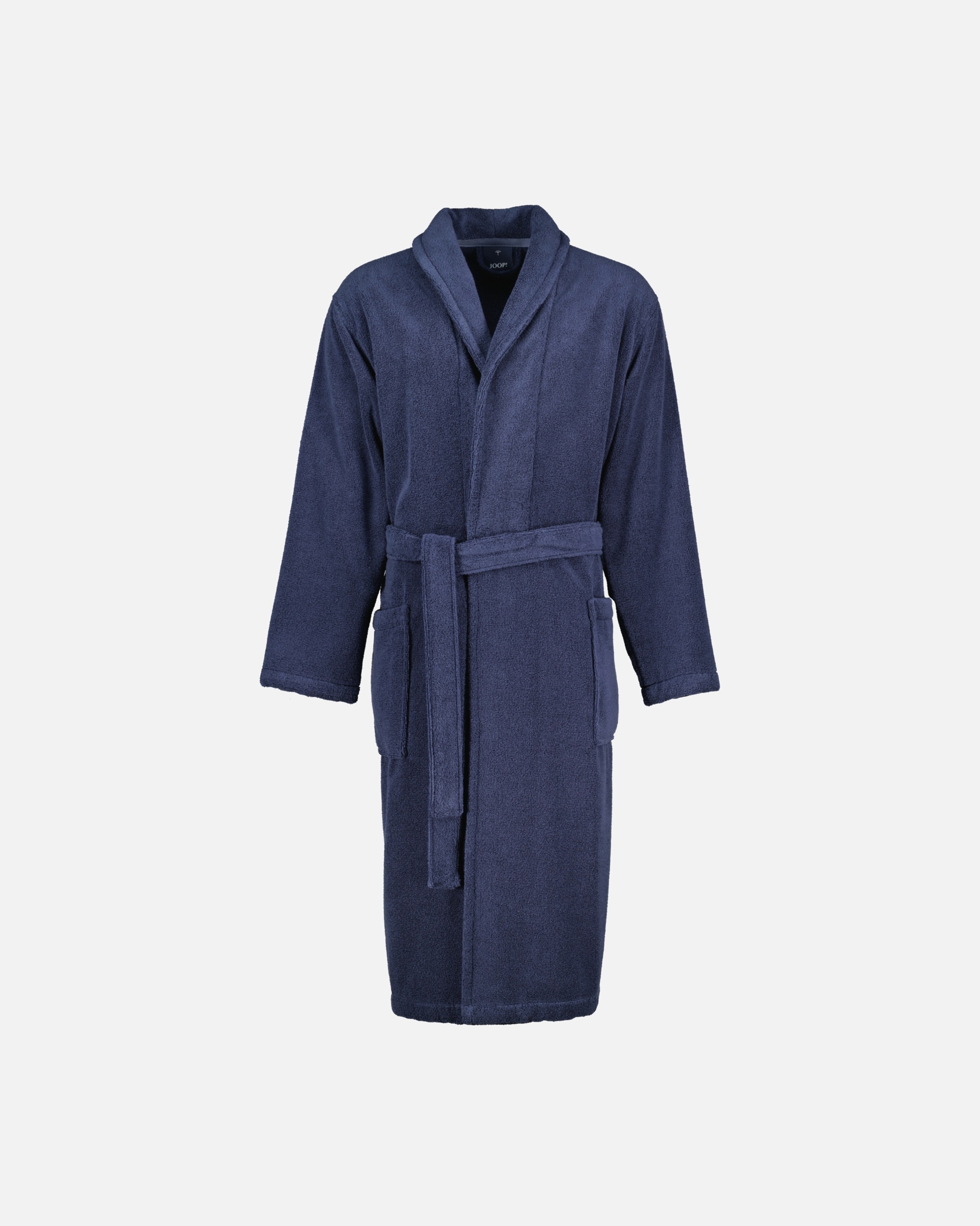 Bademantel für Männlich JOOP! JOOP! Bademäntel Herren Schalkragen 1651 blau - 175 XL