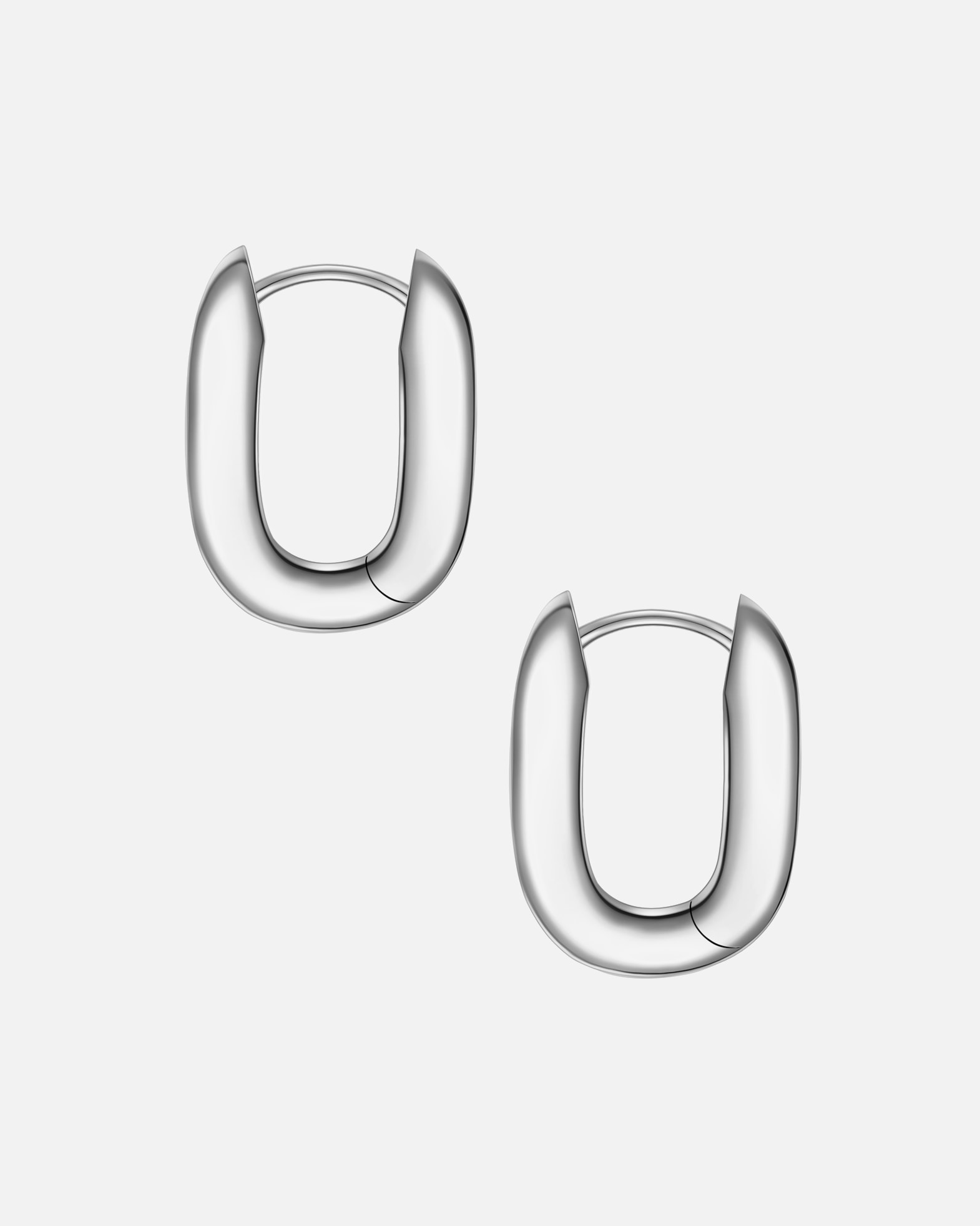 Creolen für Weiblich Yokoamii Creolen aus Messing in silber 16,0 mm