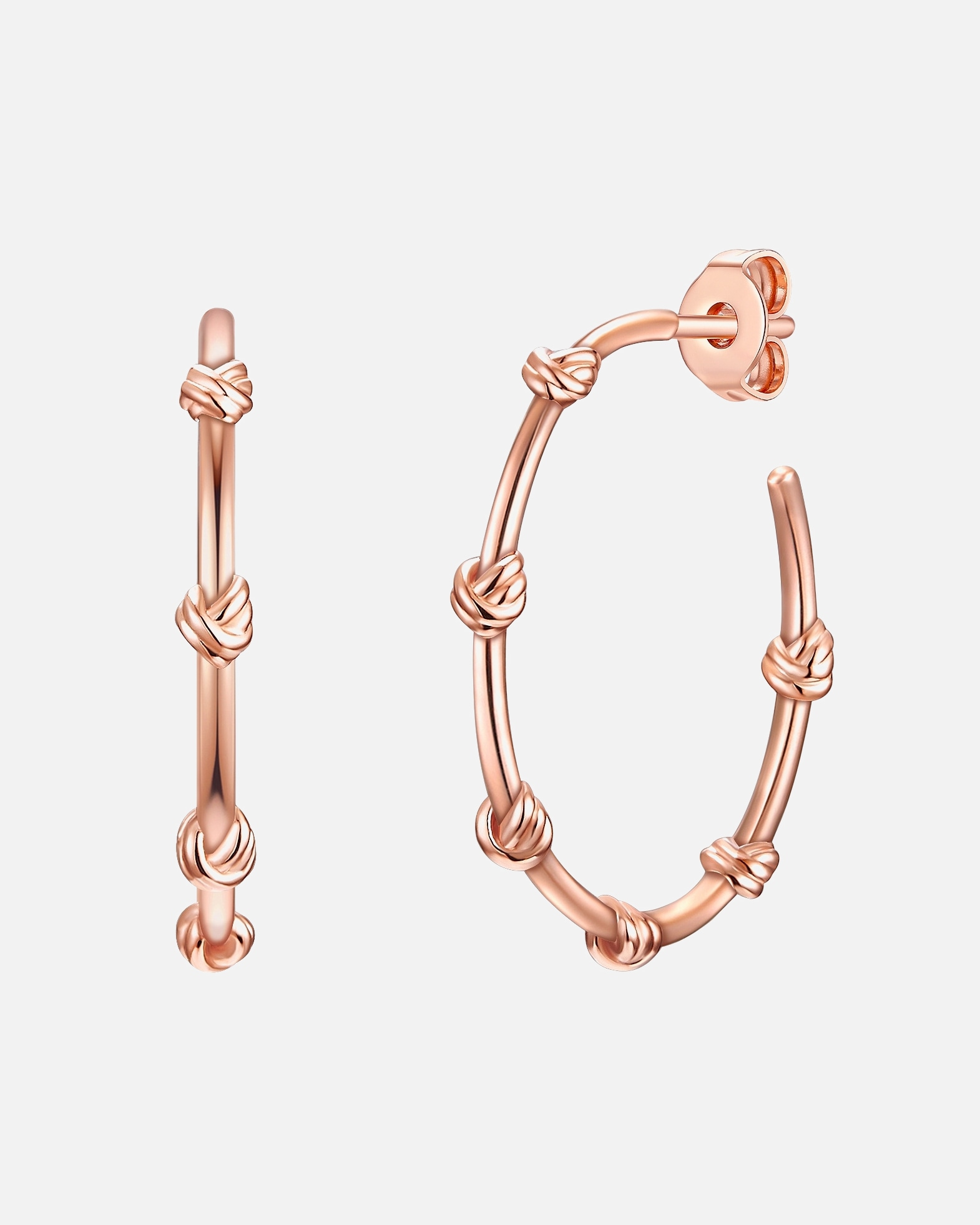 Ohrringe für Weiblich Glanzstücke München Creolen Sterling Silber in Roségold 1 Stück