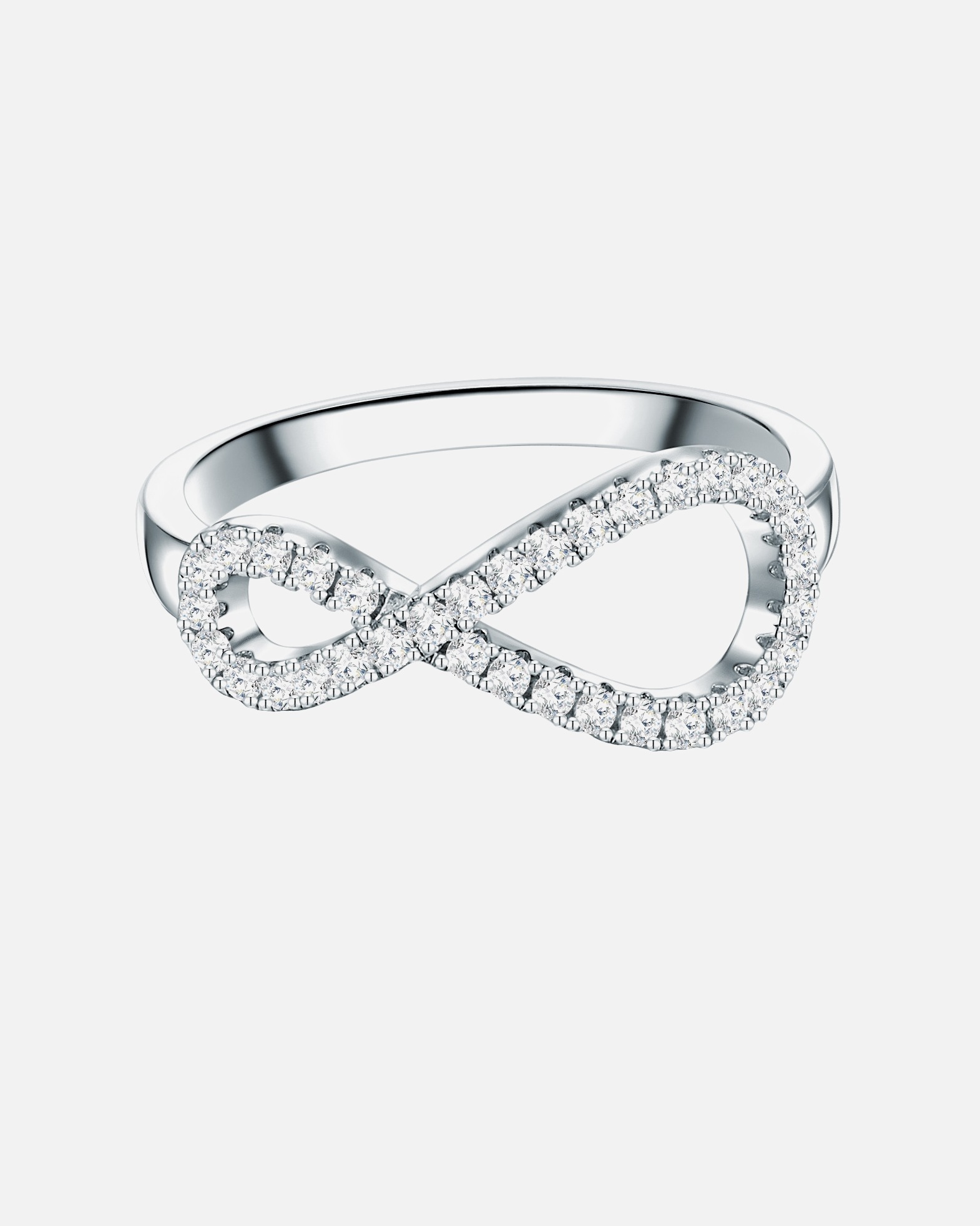 Ring für Weiblich Trilani Ring Sterling Silber Zirkonia in Silber 50
