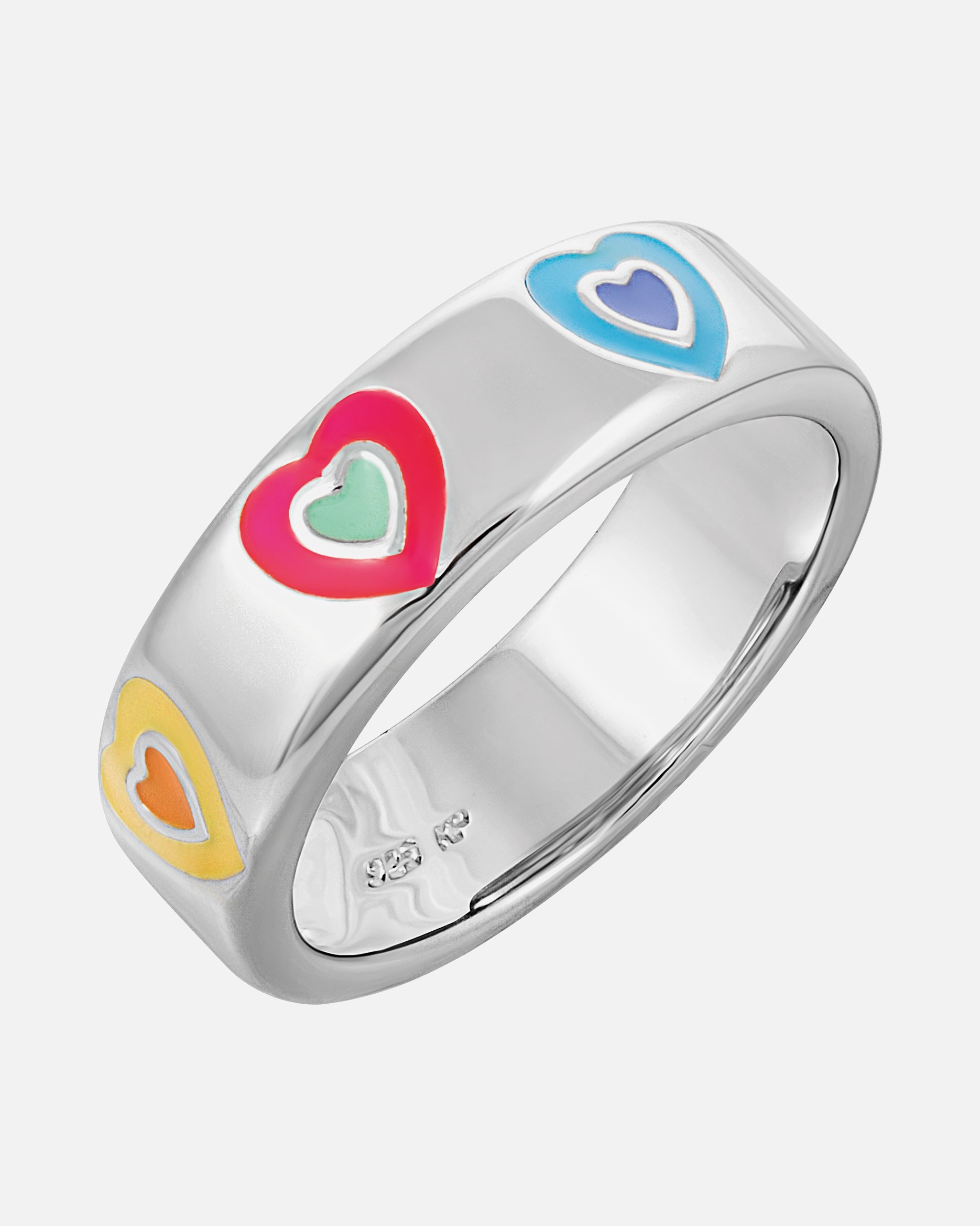 Ring für Weiblich caï Damenring 925er Silber, Emaille 50