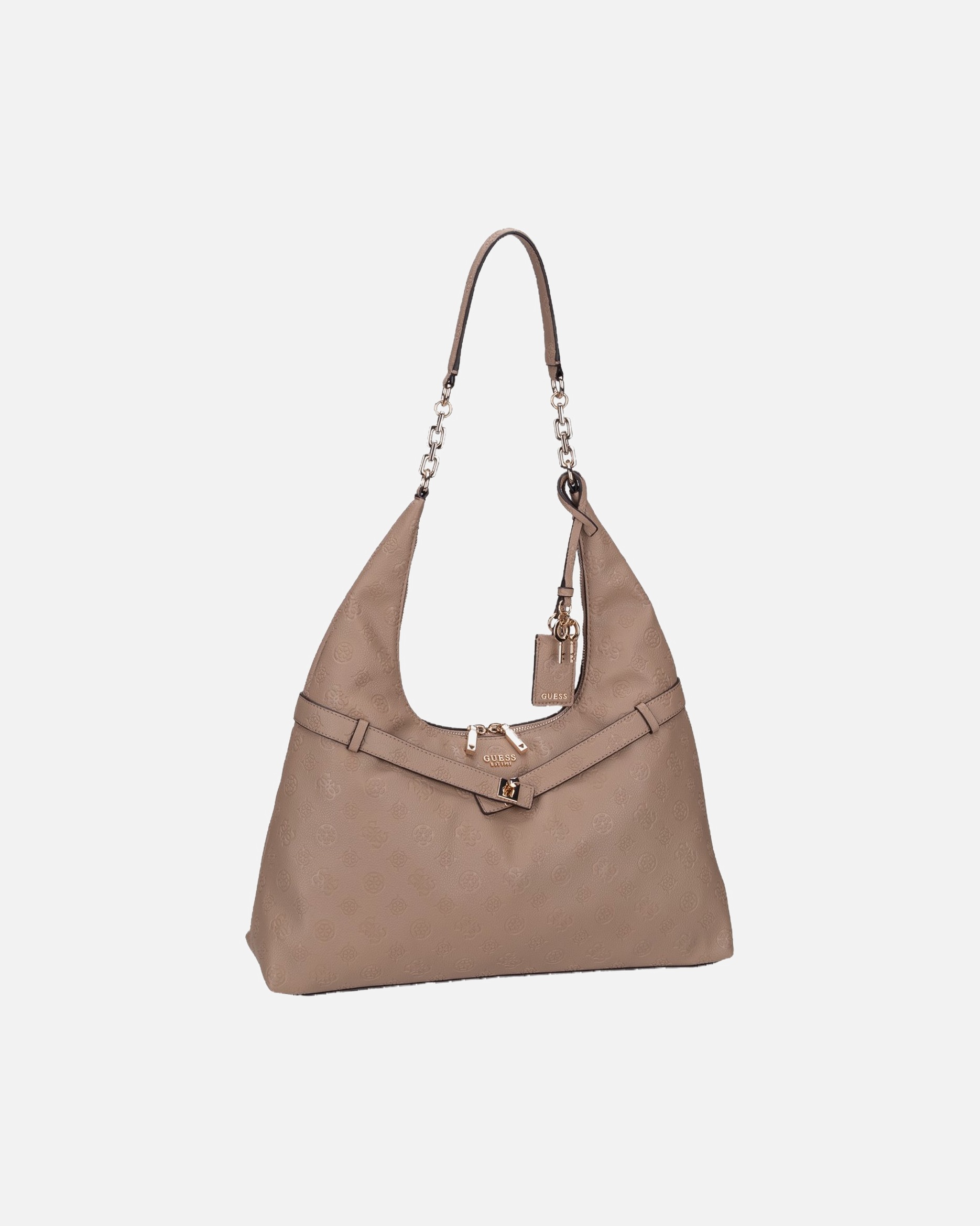 Handtasche für Weiblich GUESS Handtasche Ella Logo beige logo