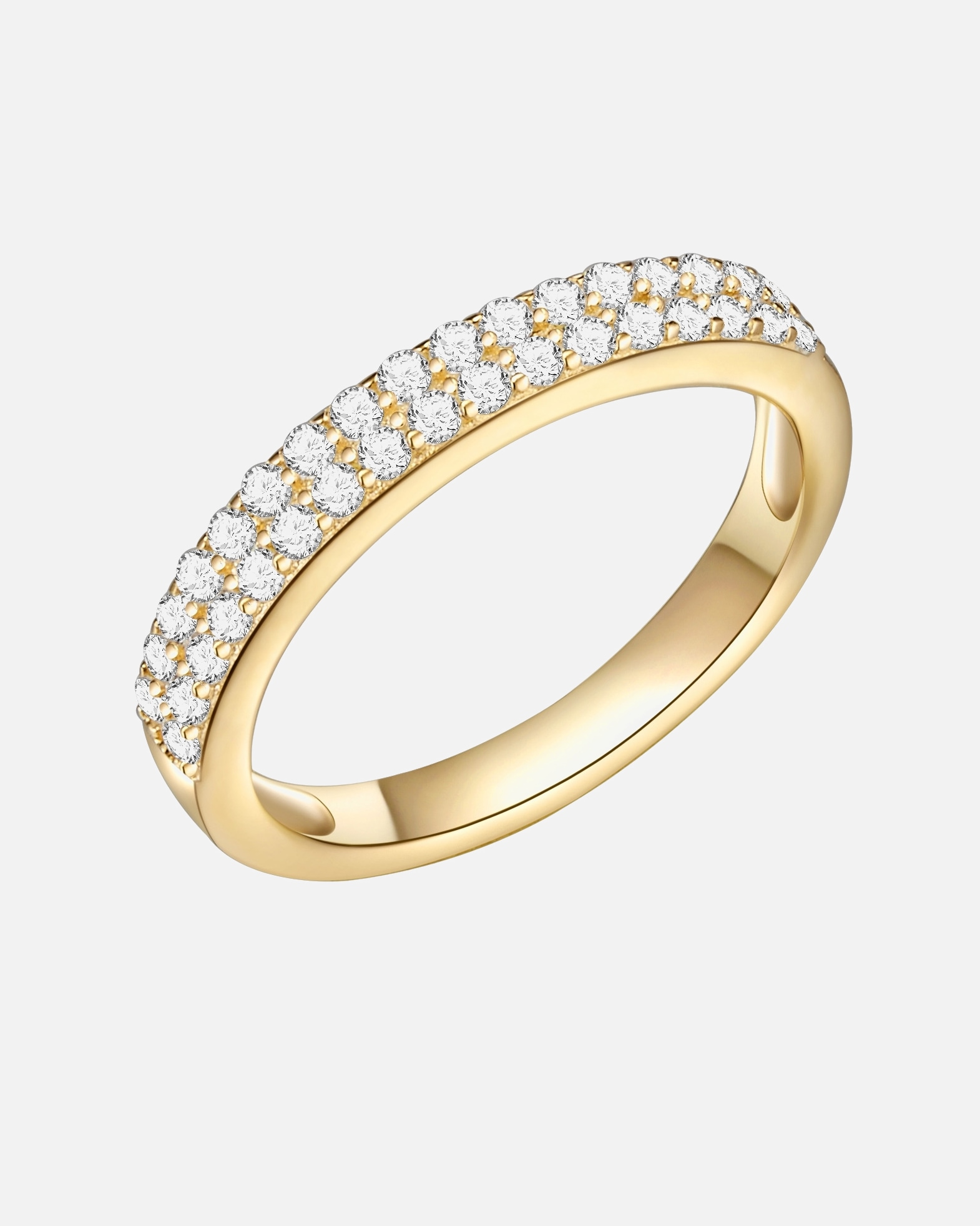 Ring für Weiblich Rafaela Donata Ring Sterling Silber Zirkonia in Gelbgold 52