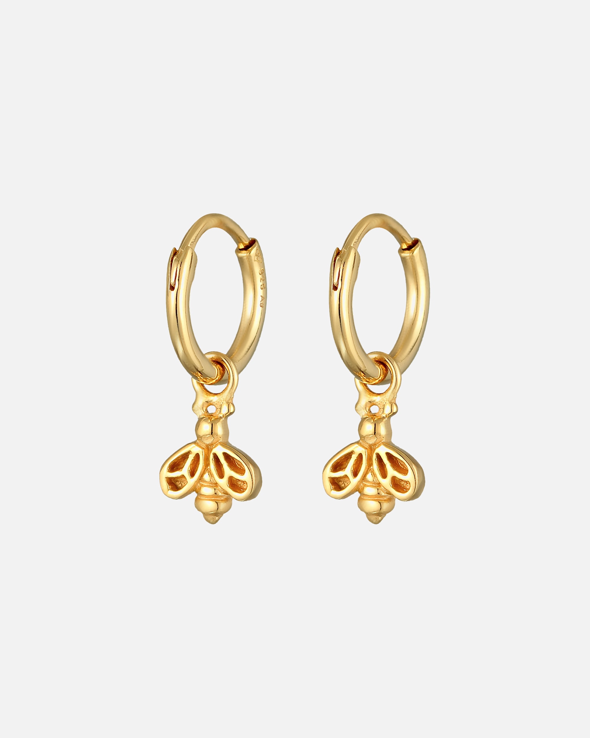 Ohrringe für Weiblich Elli Creolen Biene Tier Anhänger 925 Silber 1 Stück