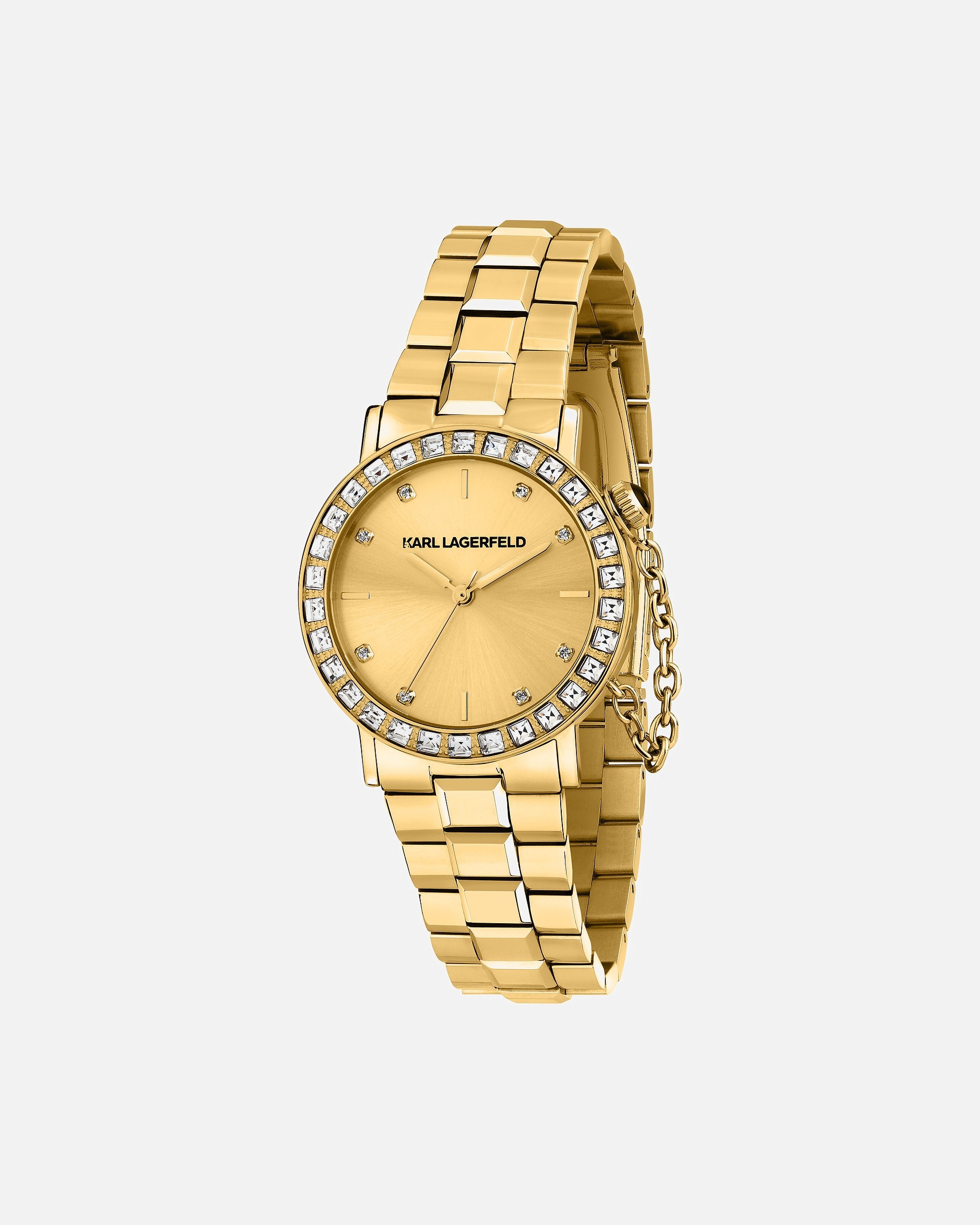 Uhr für Weiblich Karl Lagerfeld Damenuhr Edelstahl gold
